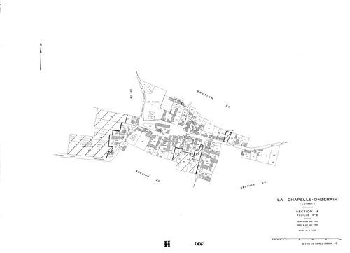 La Chapelle-Onzerain - Sections