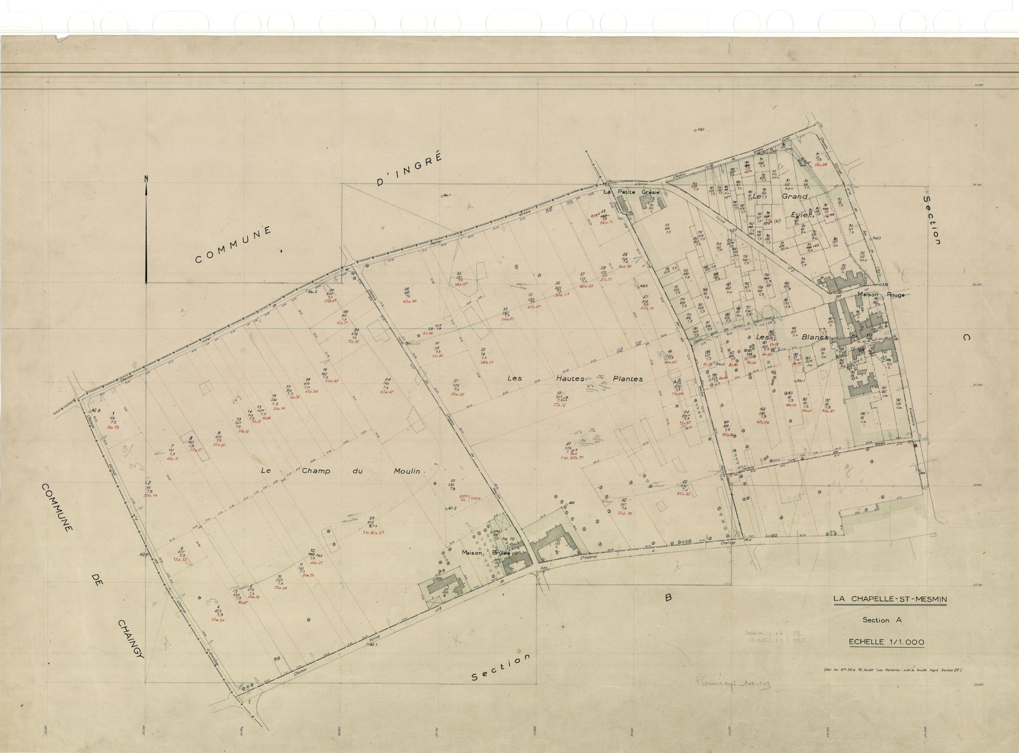 La Chapelle-Saint-Mesmin - Sections