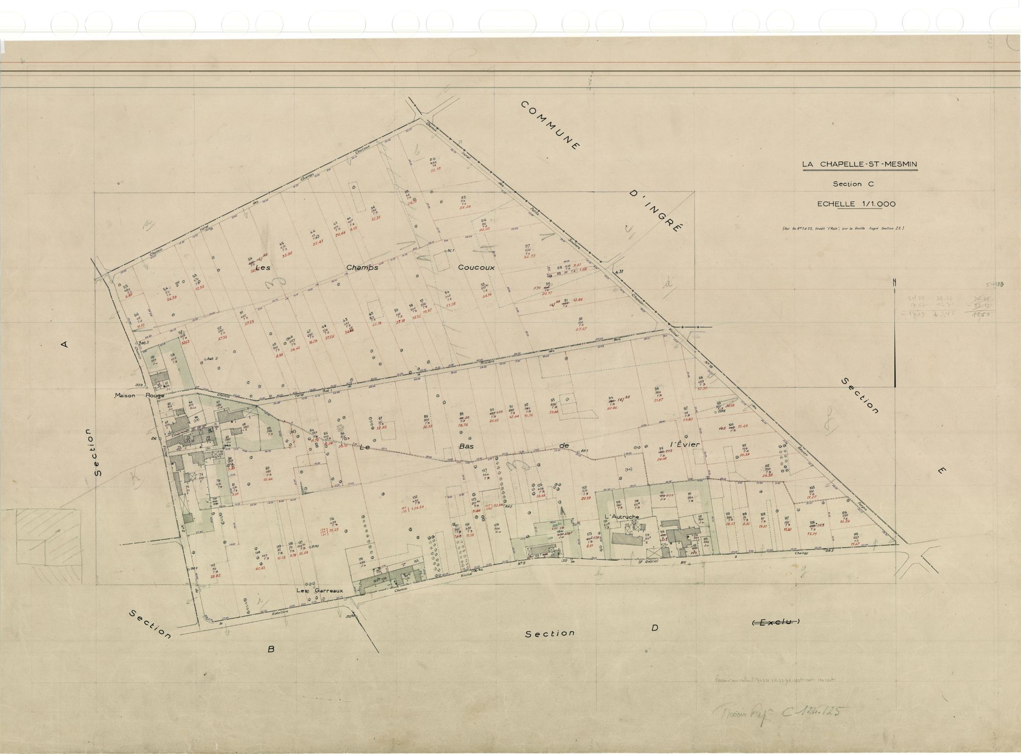 La Chapelle-Saint-Mesmin - Sections