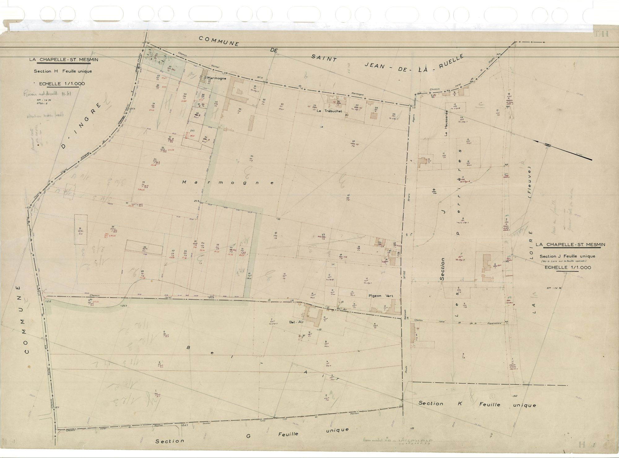 La Chapelle-Saint-Mesmin - Sections