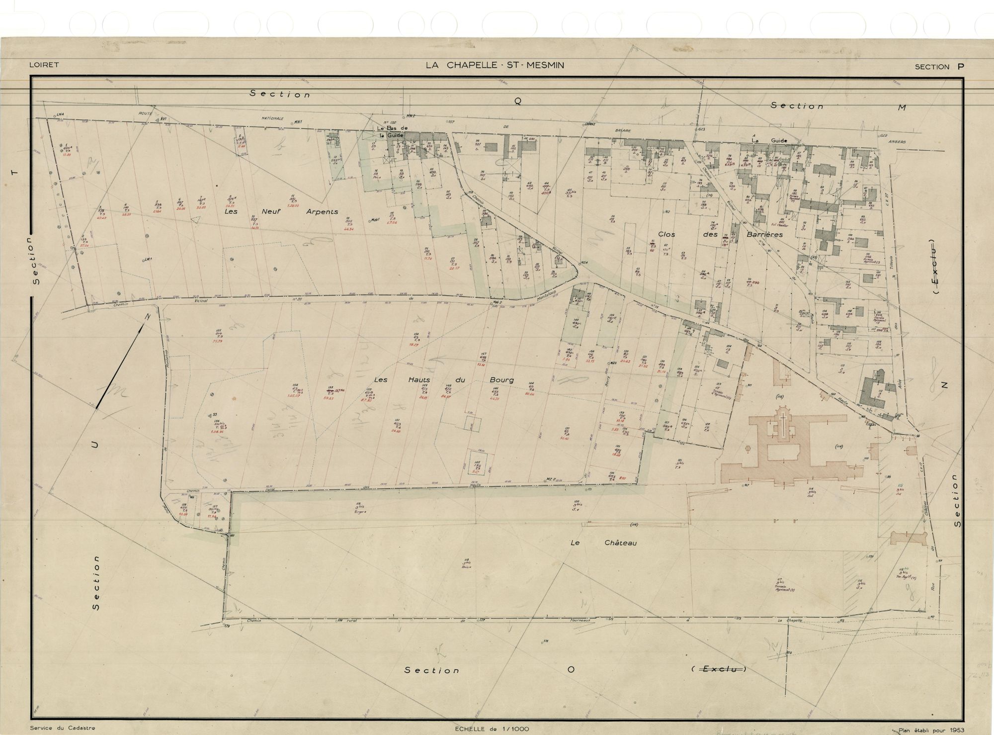 La Chapelle-Saint-Mesmin - Sections