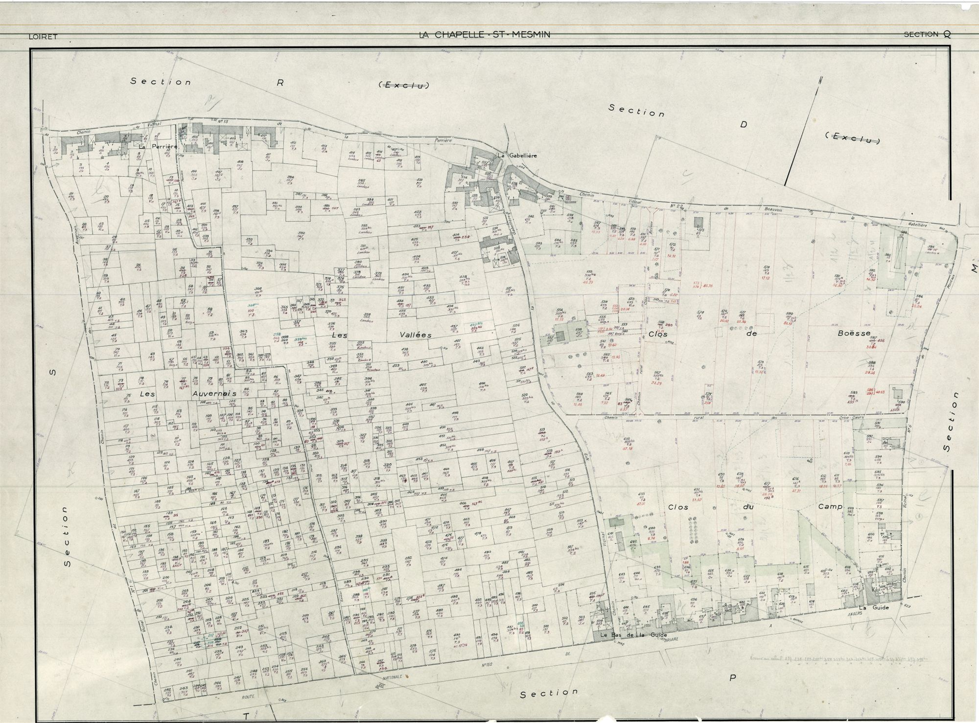 La Chapelle-Saint-Mesmin - Sections