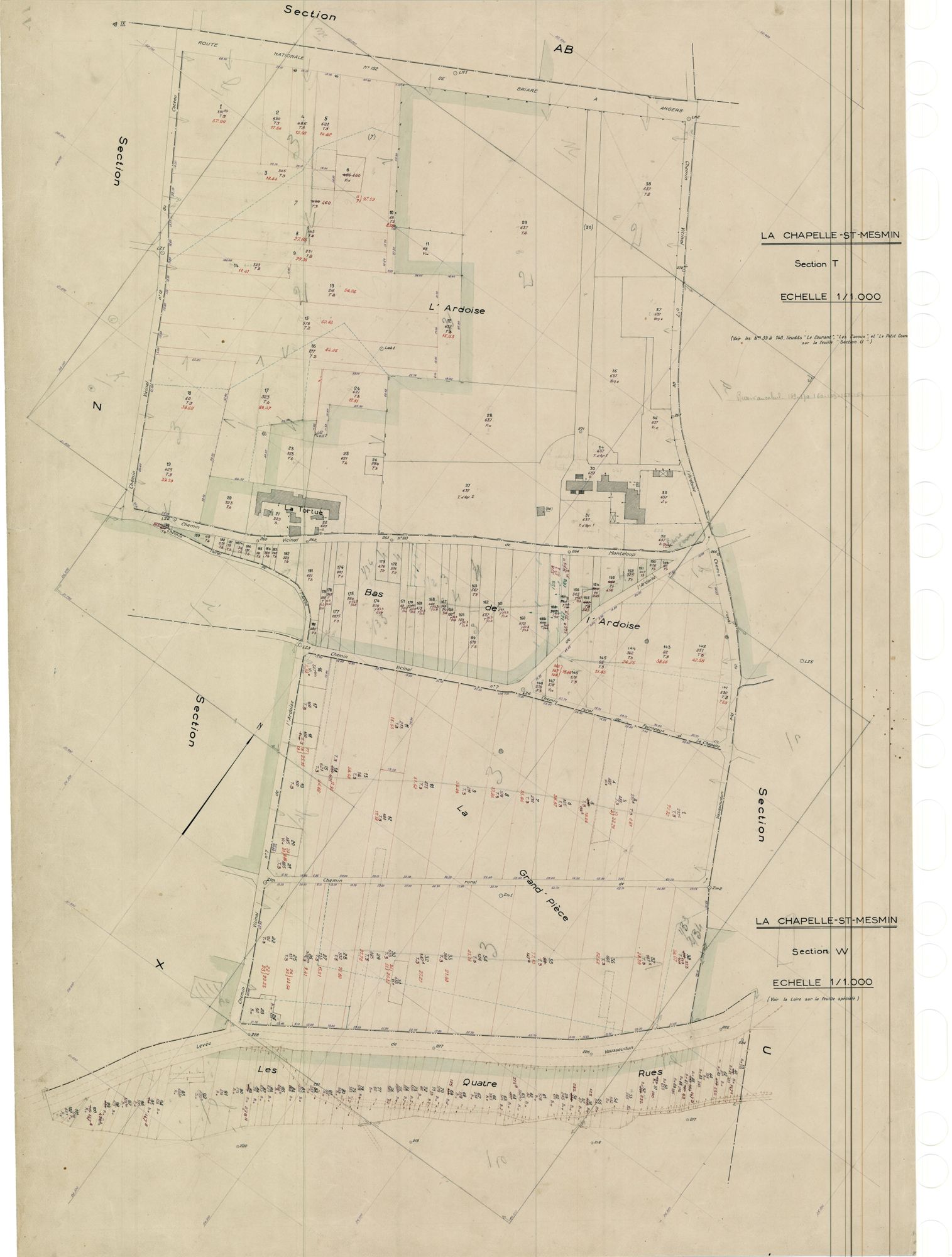 La Chapelle-Saint-Mesmin - Sections