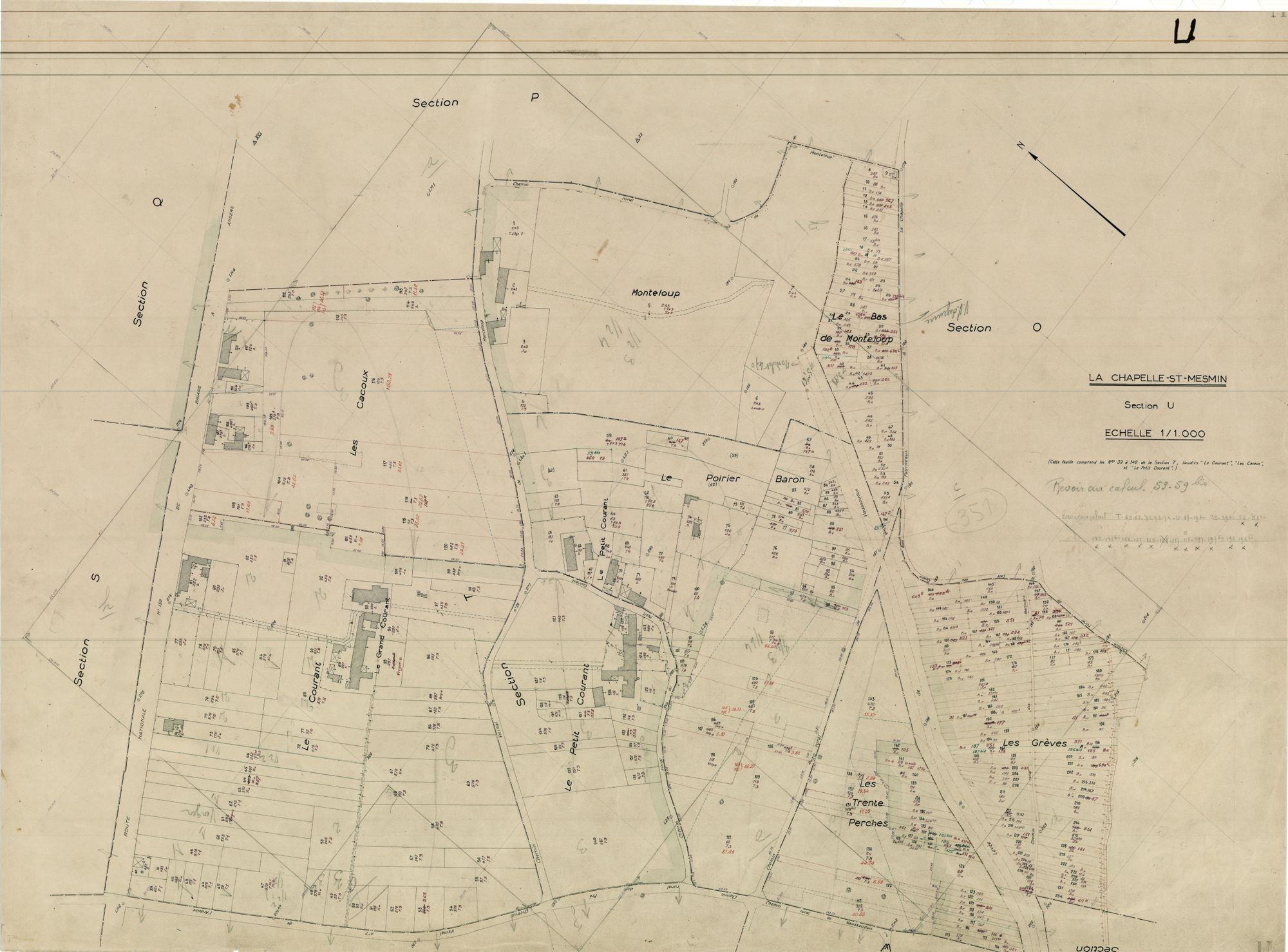 La Chapelle-Saint-Mesmin - Sections