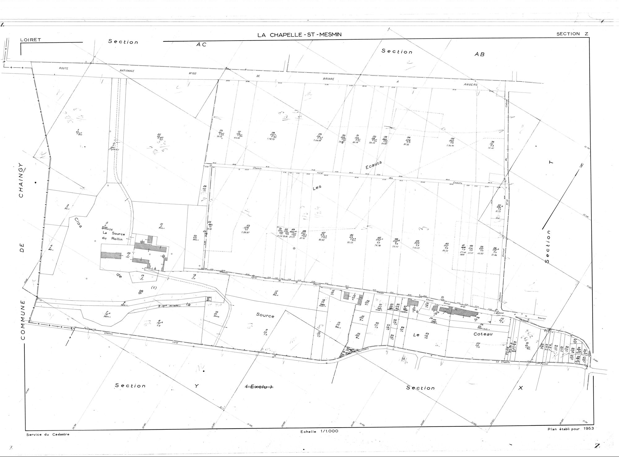 La Chapelle-Saint-Mesmin - Sections