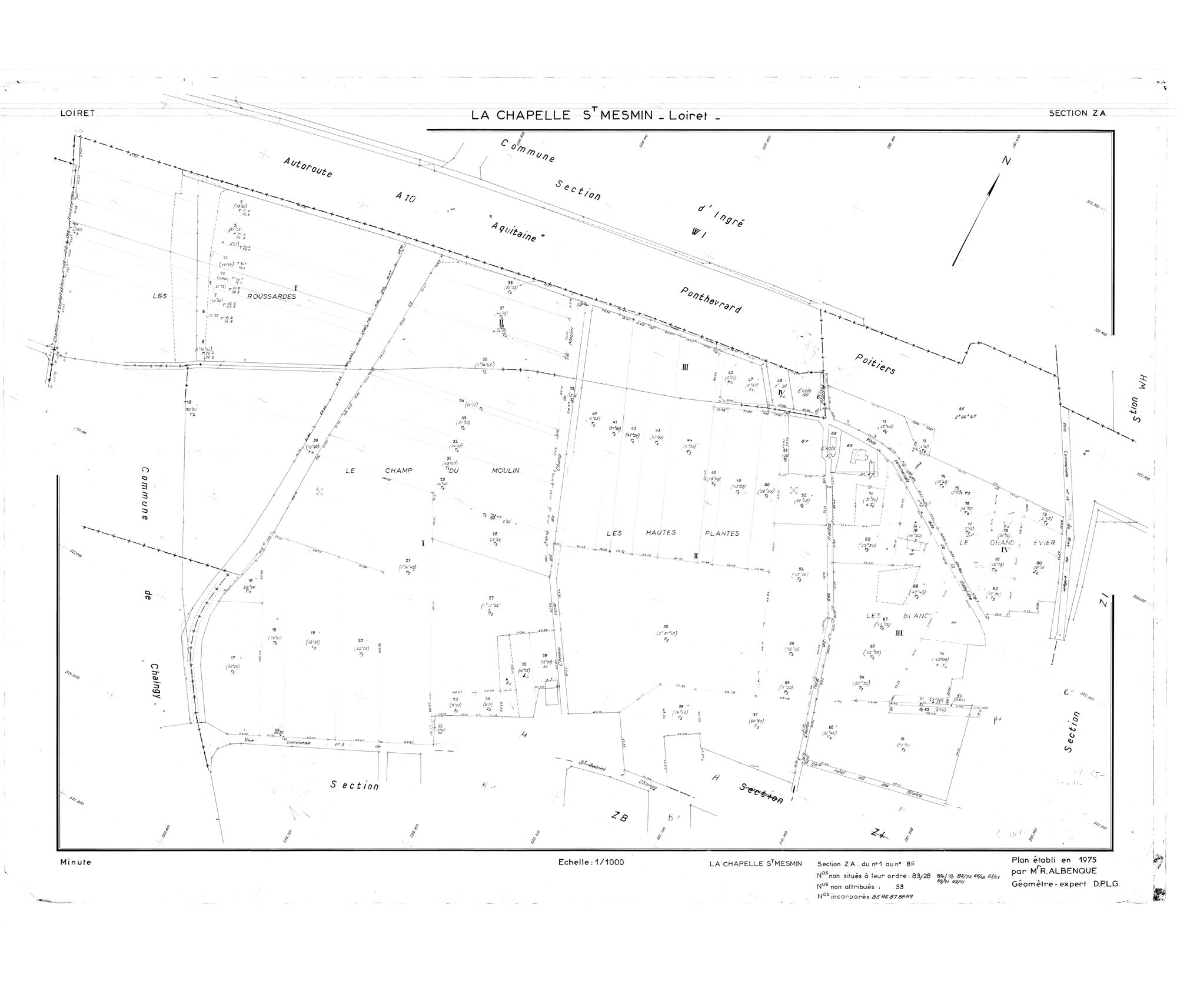La Chapelle-Saint-Mesmin - Sections