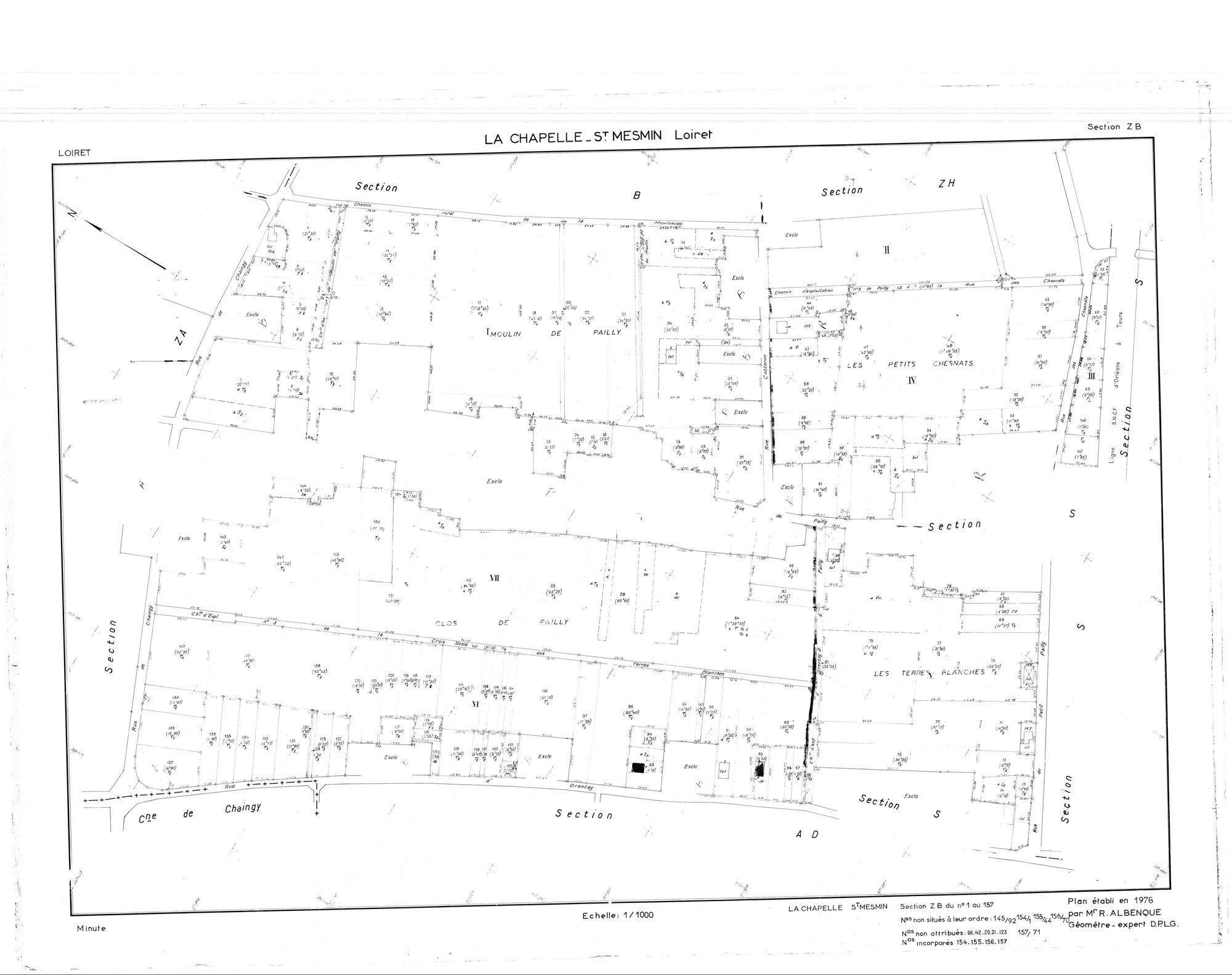 La Chapelle-Saint-Mesmin - Sections
