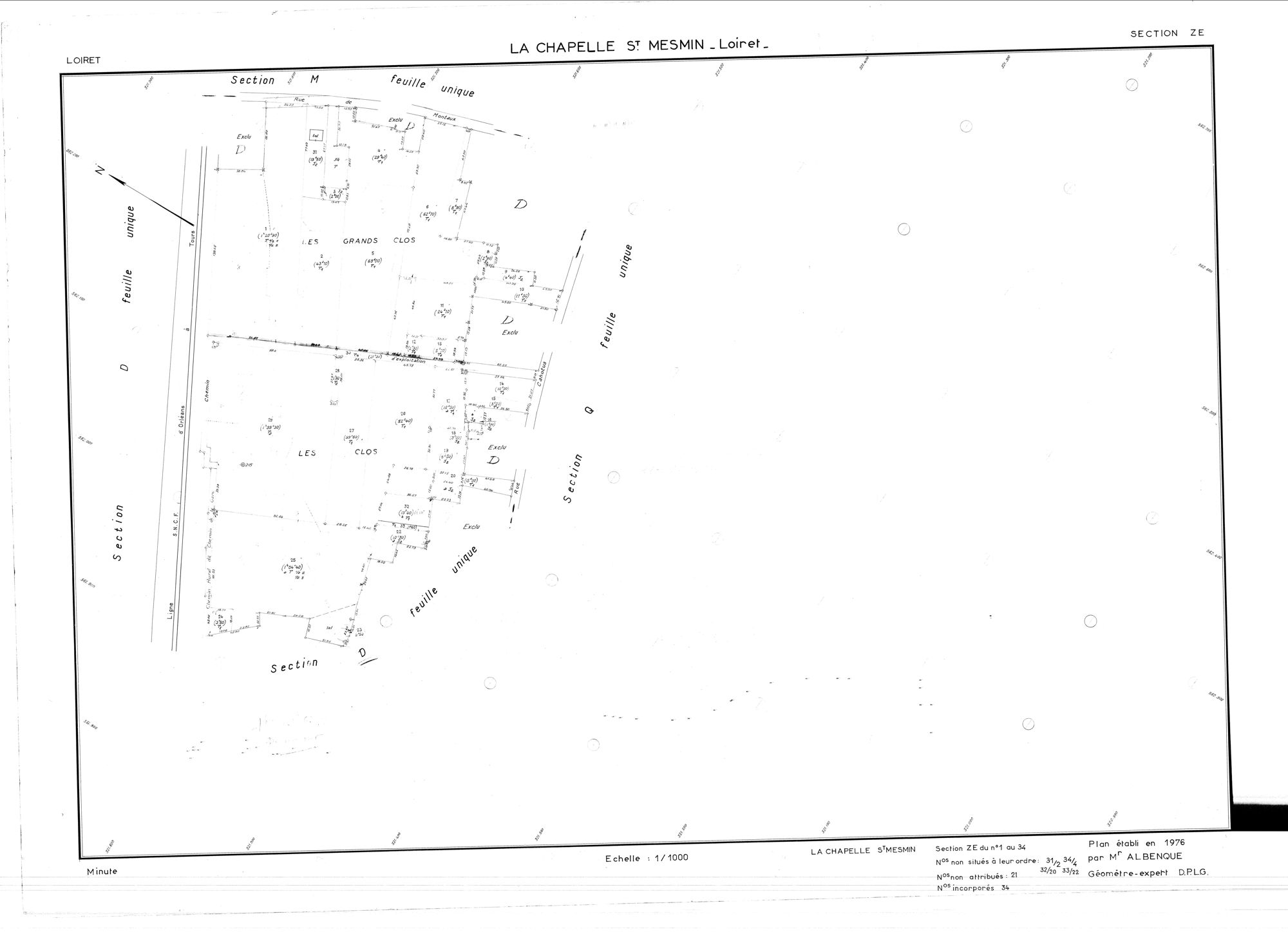 La Chapelle-Saint-Mesmin - Sections