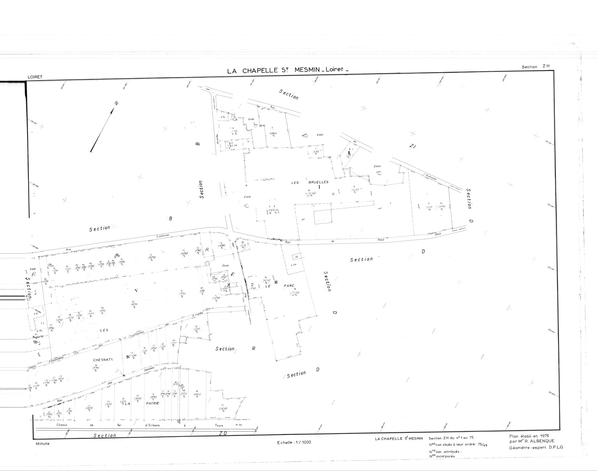 La Chapelle-Saint-Mesmin - Sections