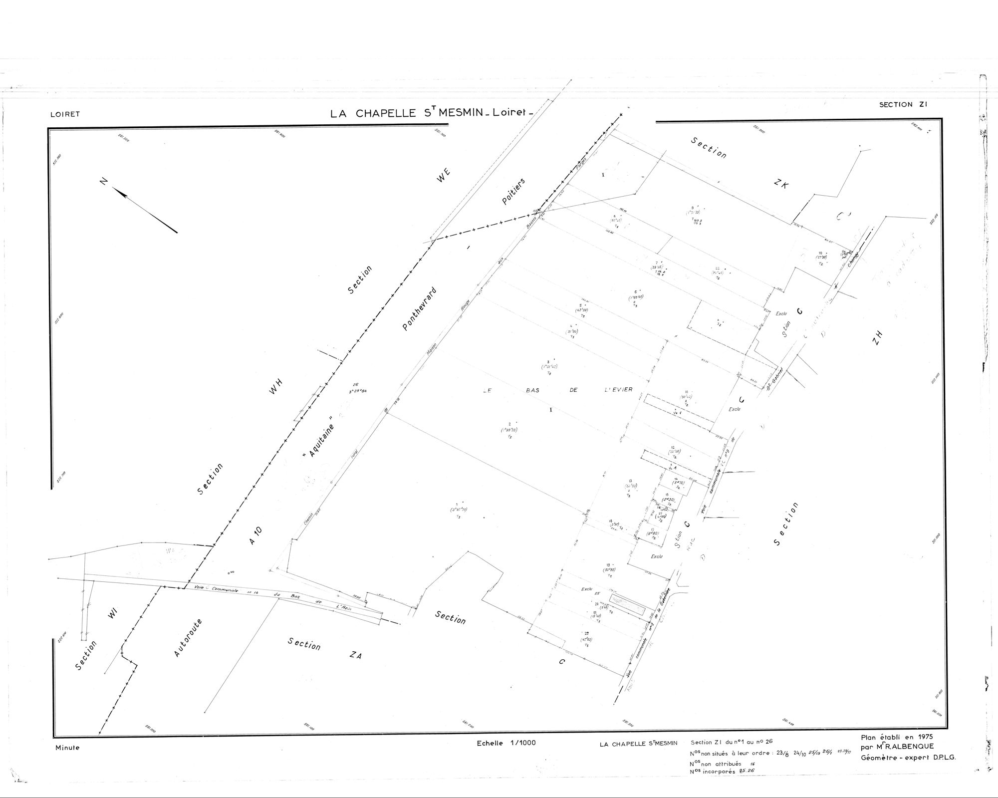 La Chapelle-Saint-Mesmin - Sections