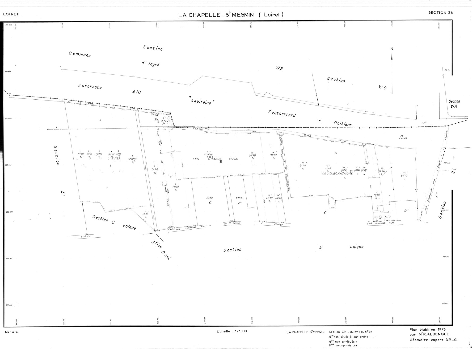 La Chapelle-Saint-Mesmin - Sections