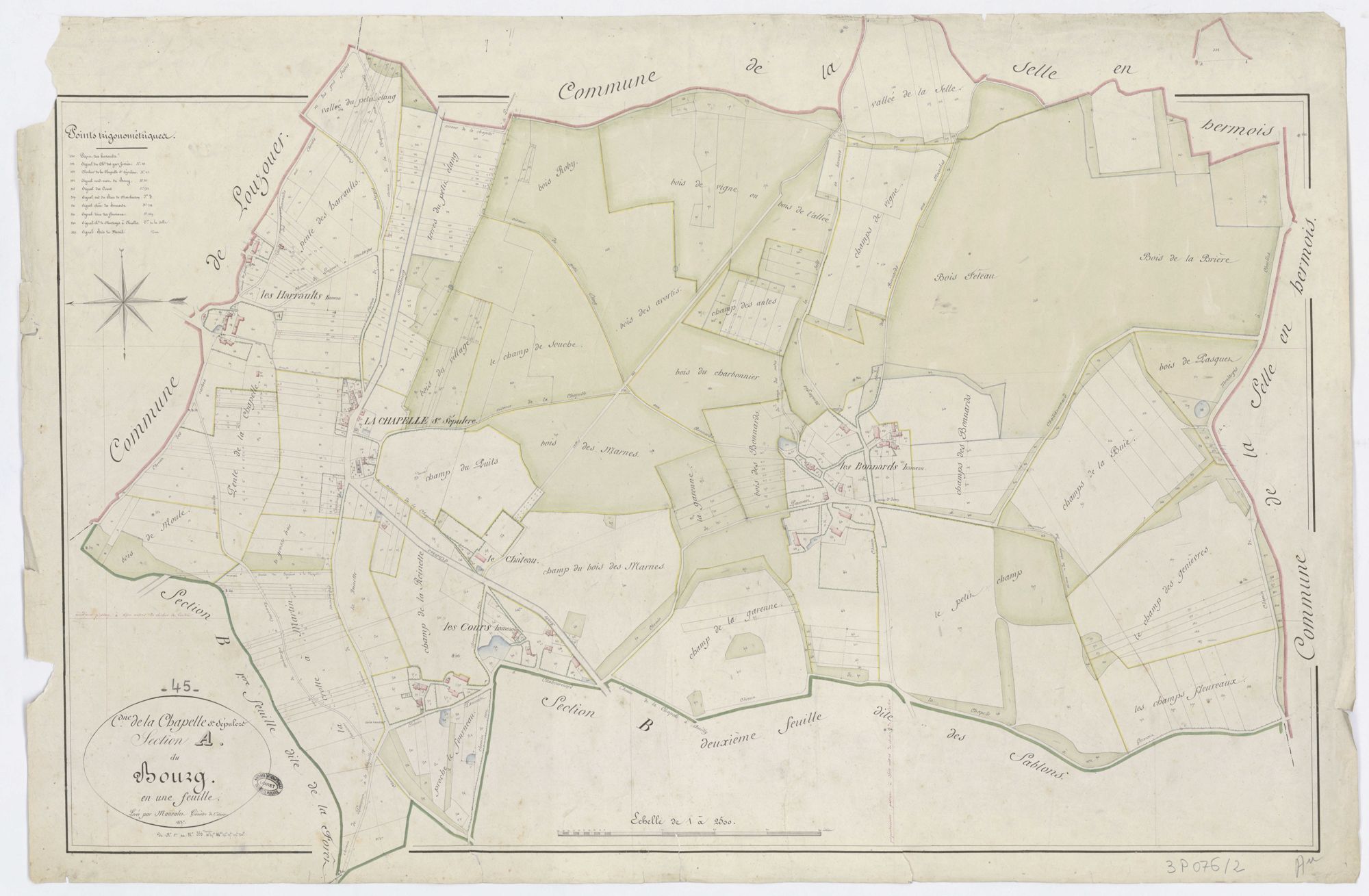 La Chapelle-Saint-Sépulcre - Sections