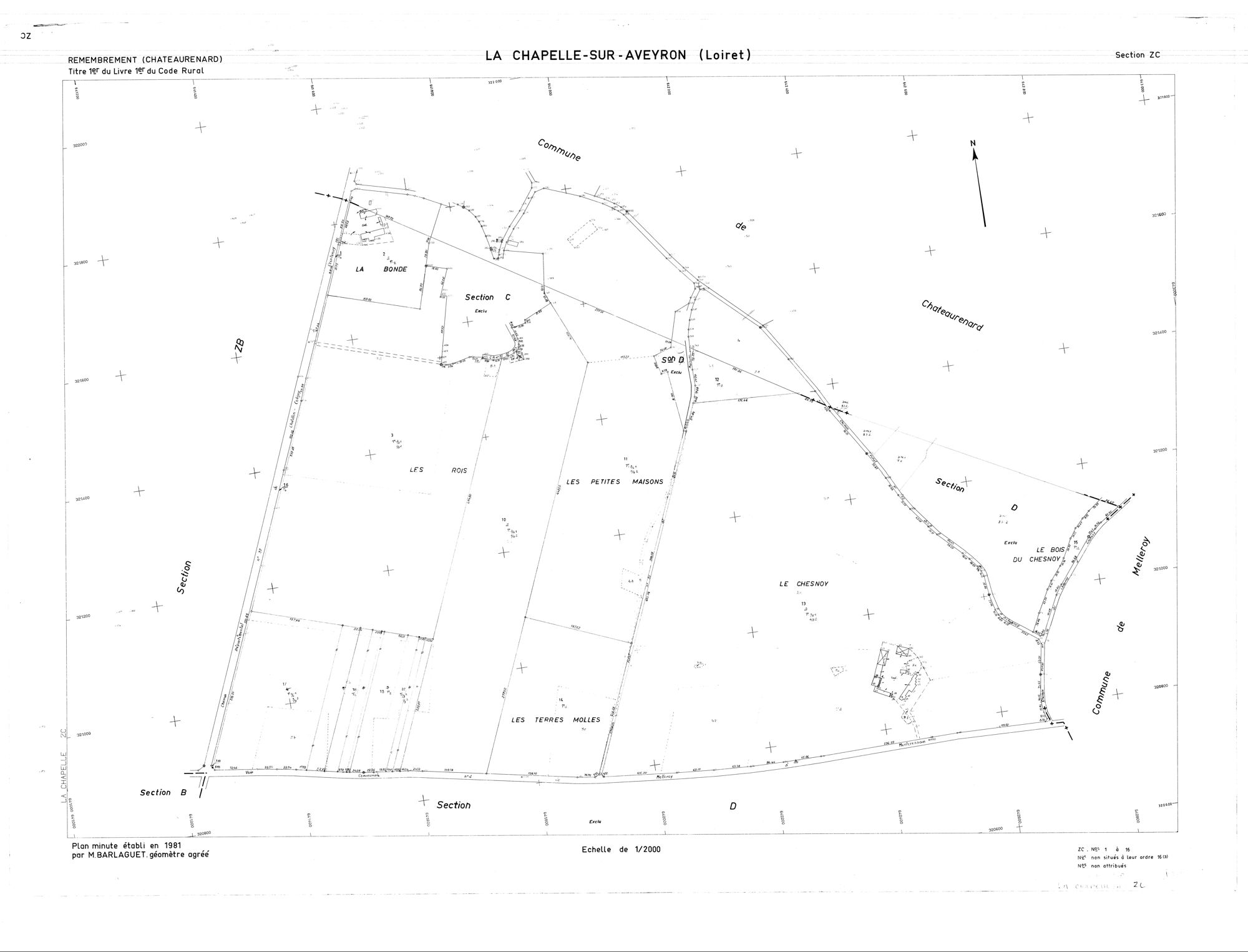 La Chapelle-sur-Aveyron - Sections