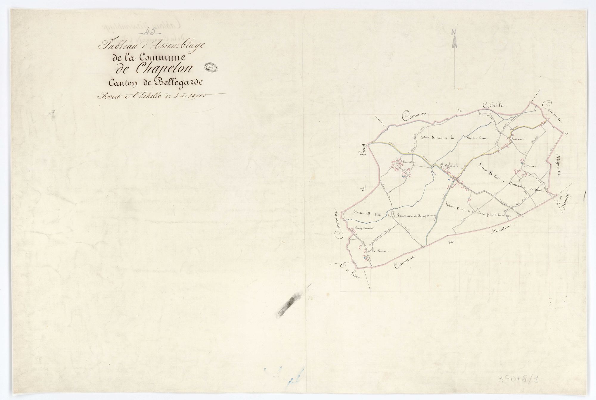 Chapelon - Tableau d'assemblage