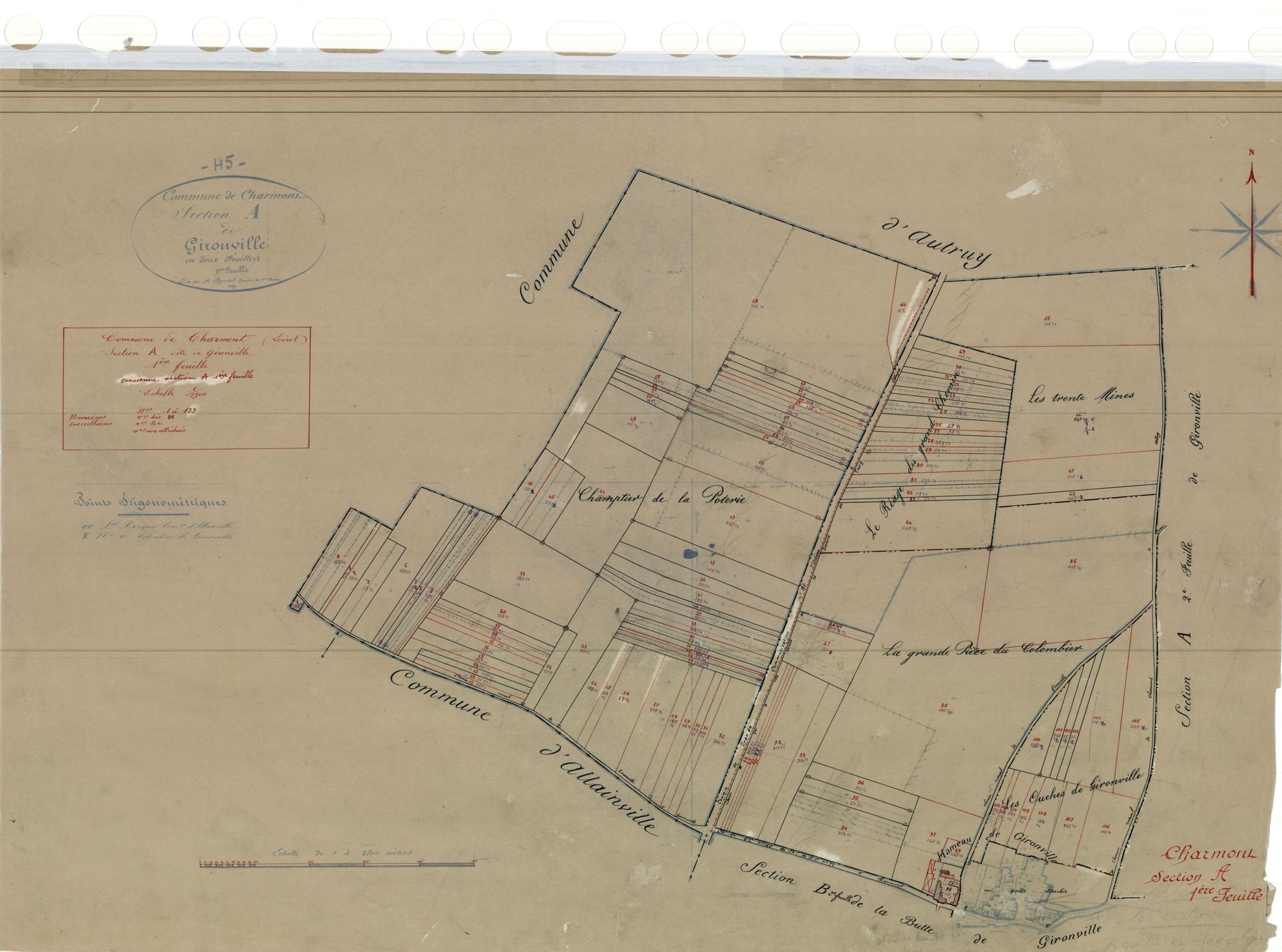 Charmont-en-Beauce - Sections