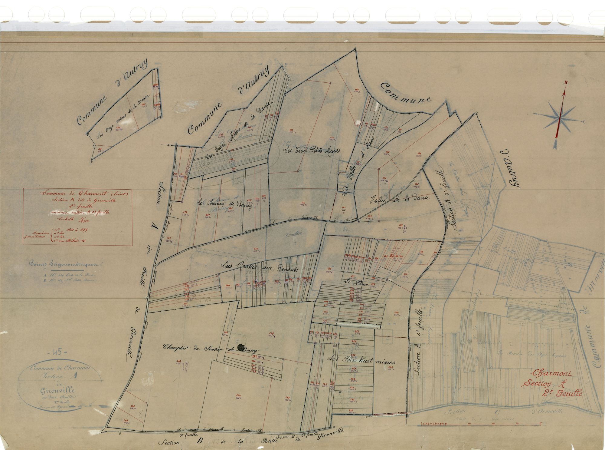 Charmont-en-Beauce - Sections