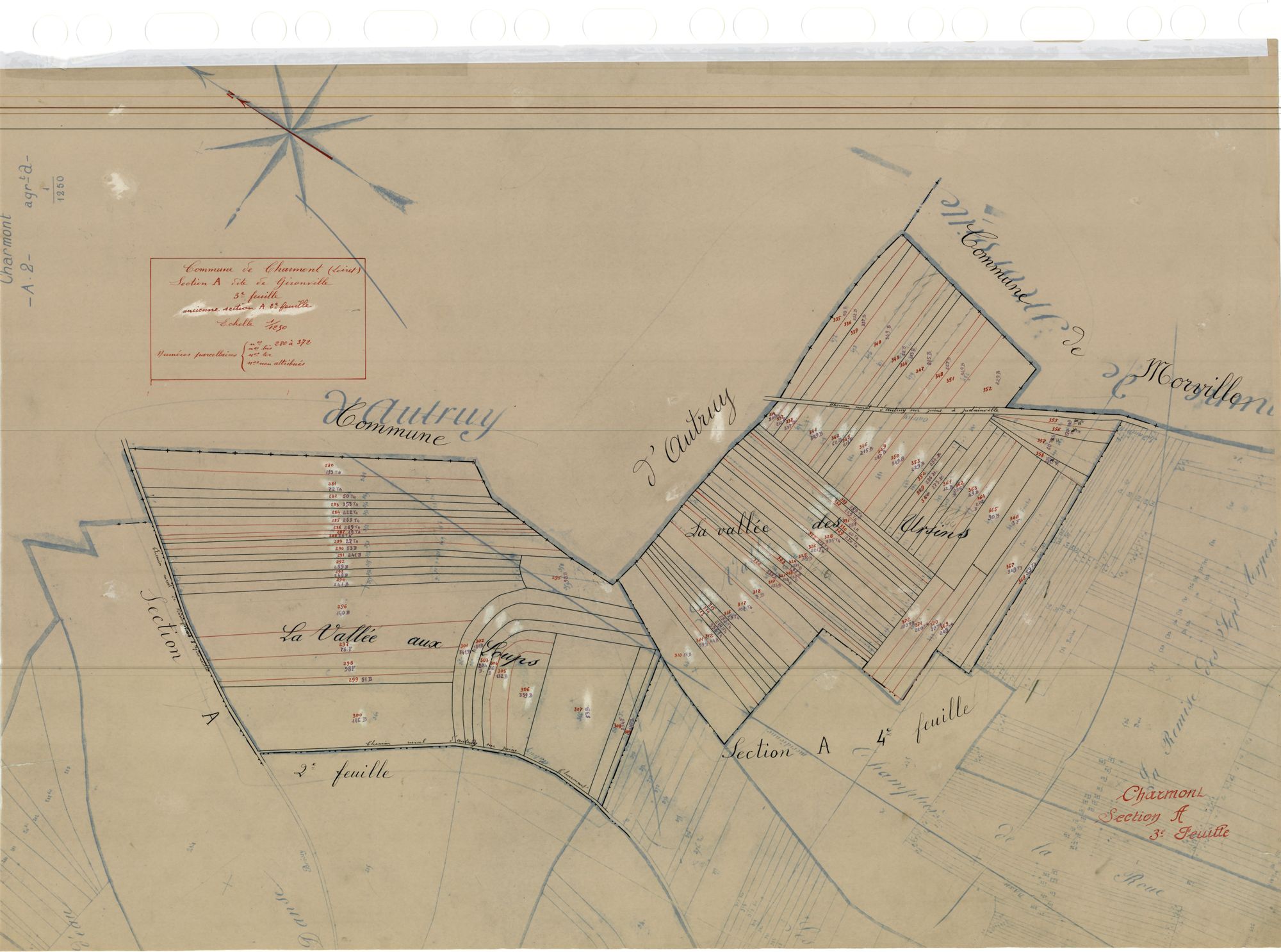 Charmont-en-Beauce - Sections