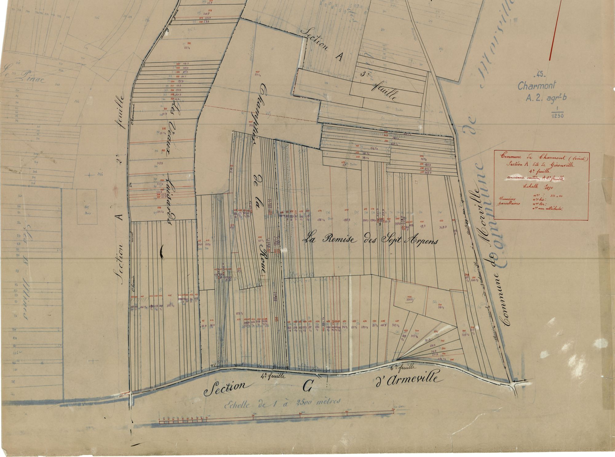 Charmont-en-Beauce - Sections
