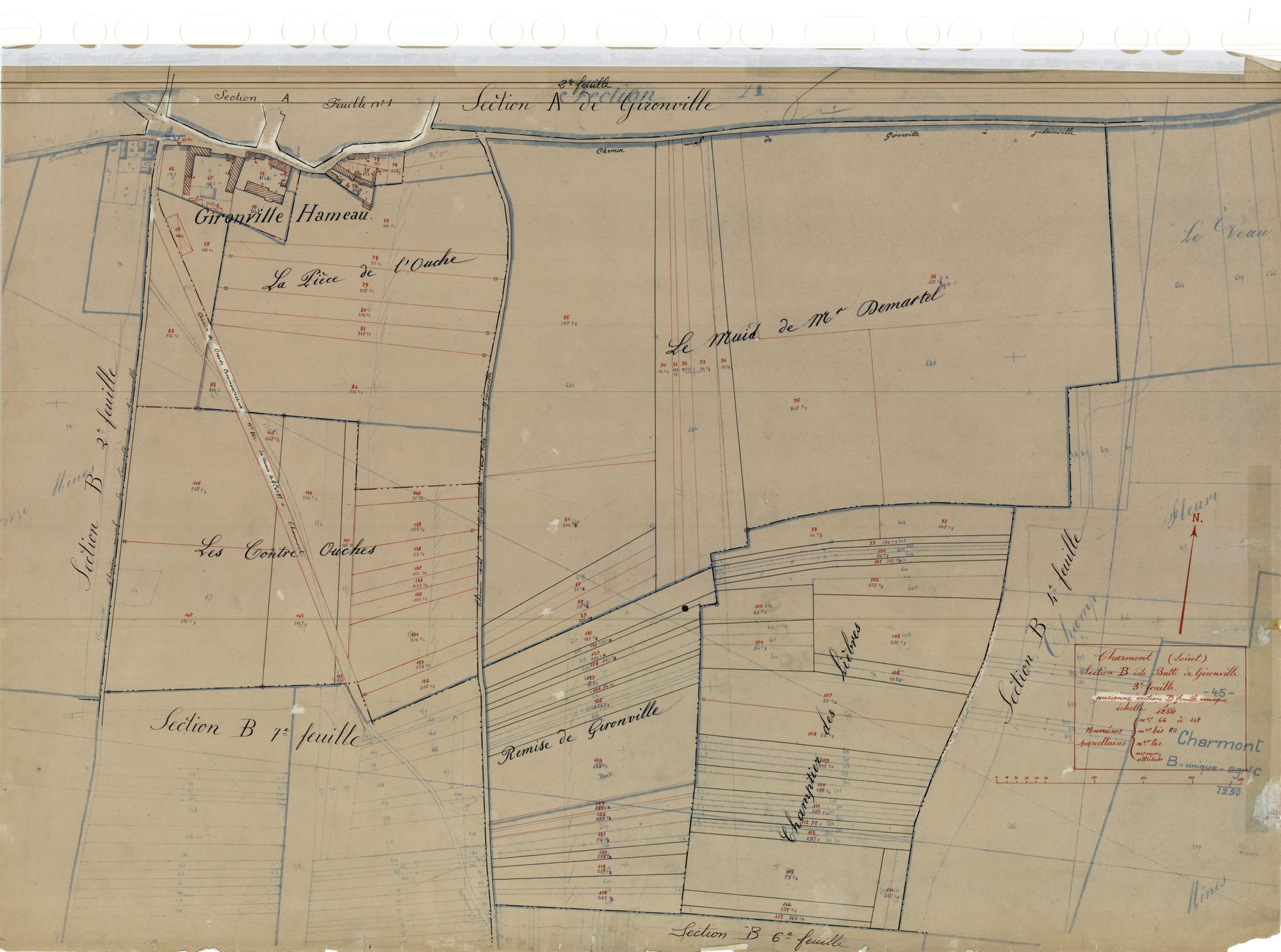 Charmont-en-Beauce - Sections