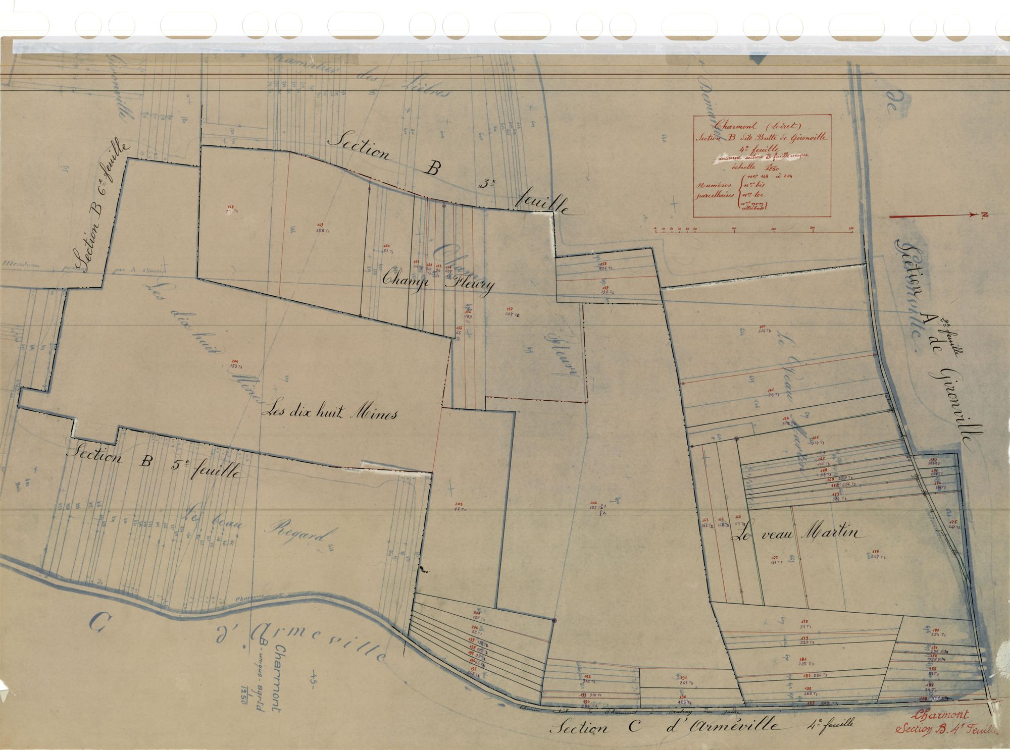 Charmont-en-Beauce - Sections