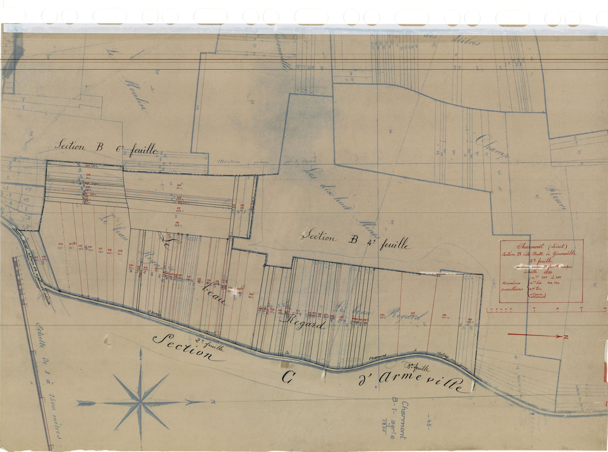 Charmont-en-Beauce - Sections