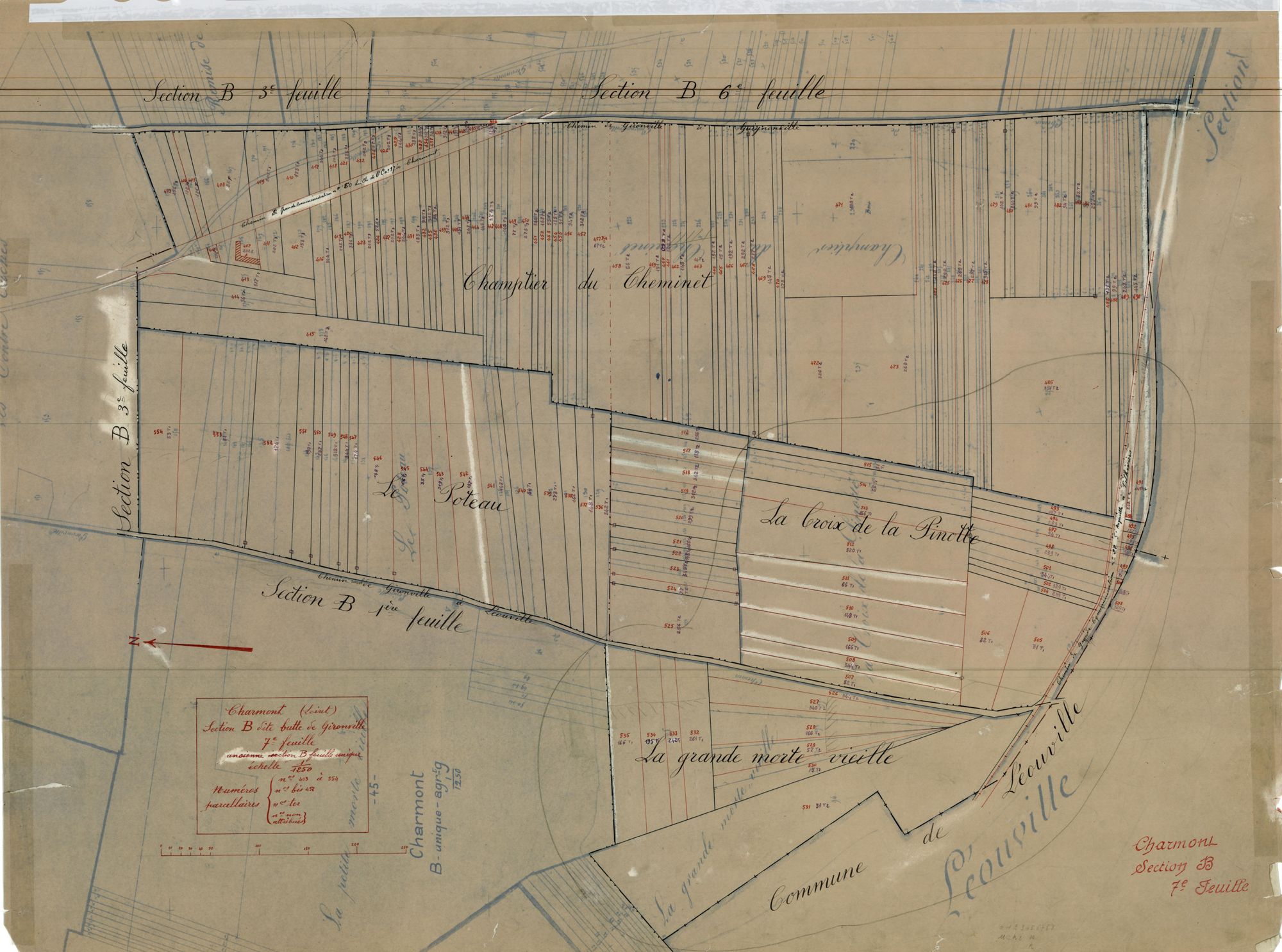 Charmont-en-Beauce - Sections