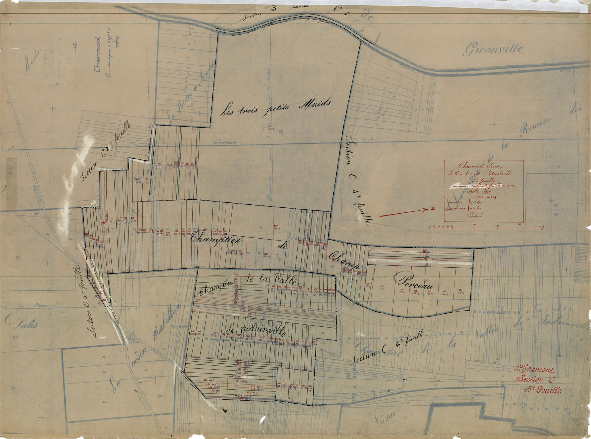 Charmont-en-Beauce - Sections