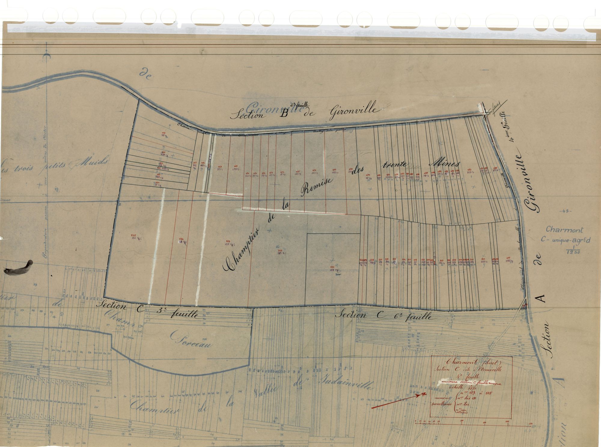 Charmont-en-Beauce - Sections