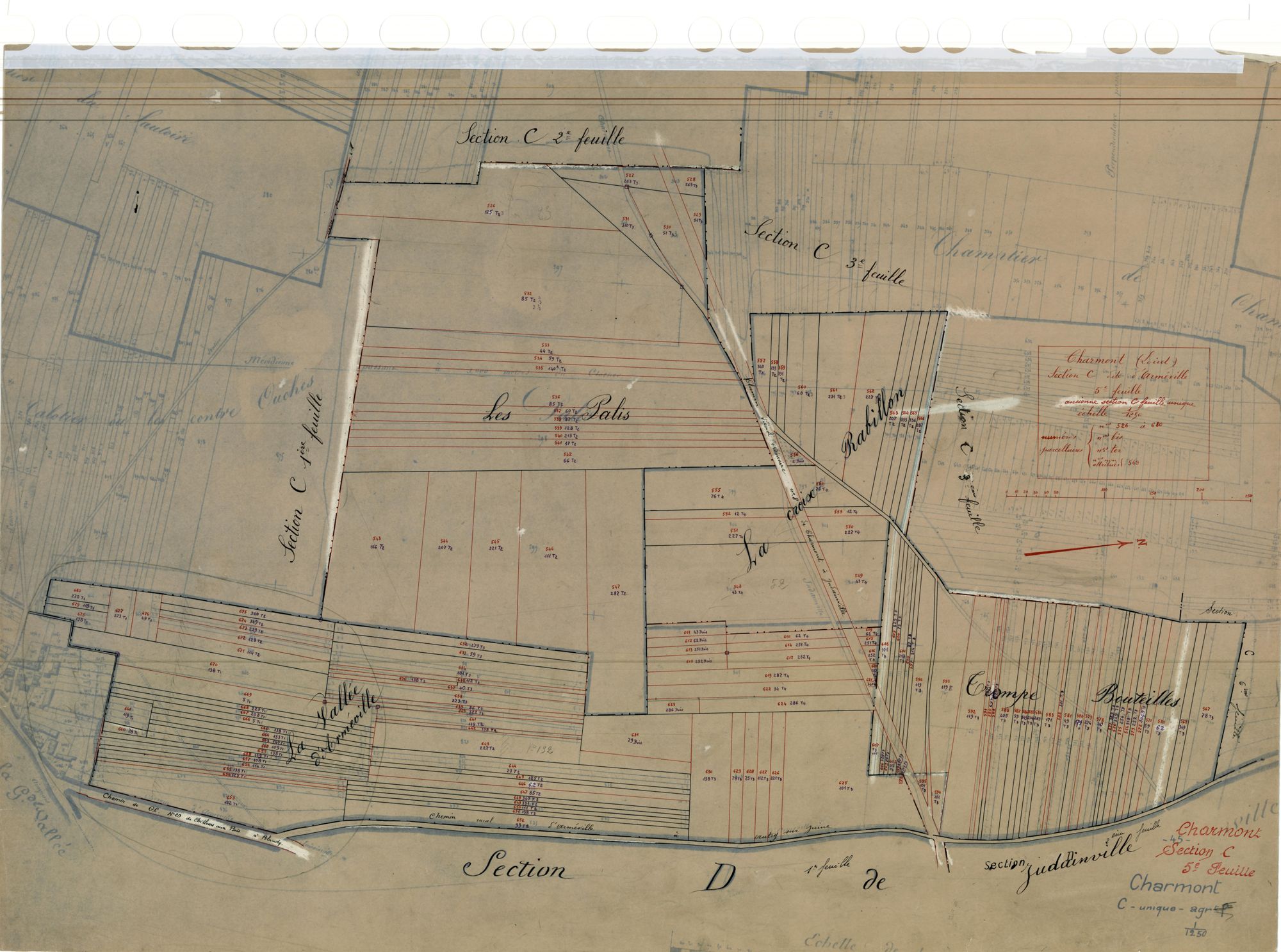 Charmont-en-Beauce - Sections