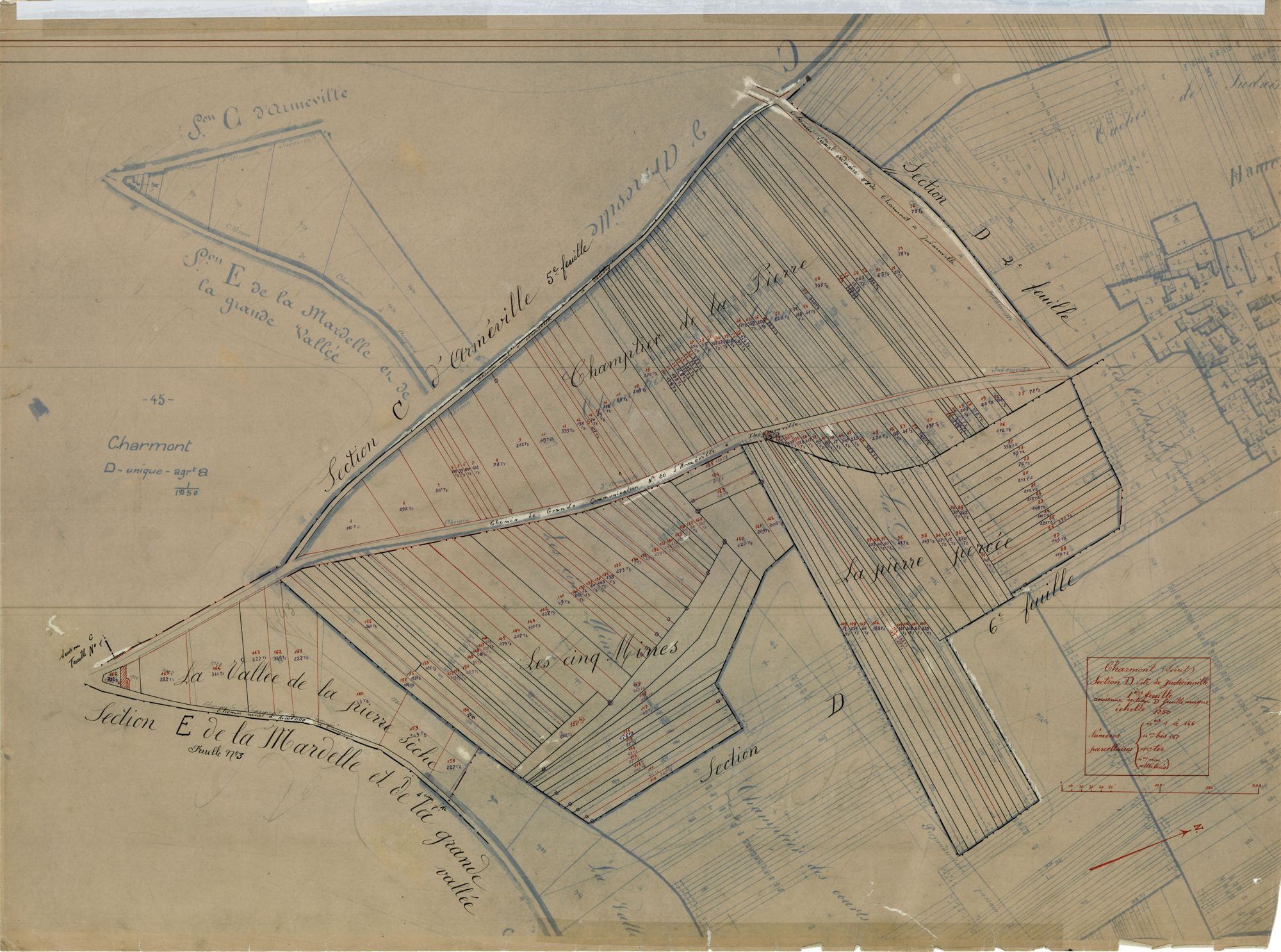 Charmont-en-Beauce - Sections