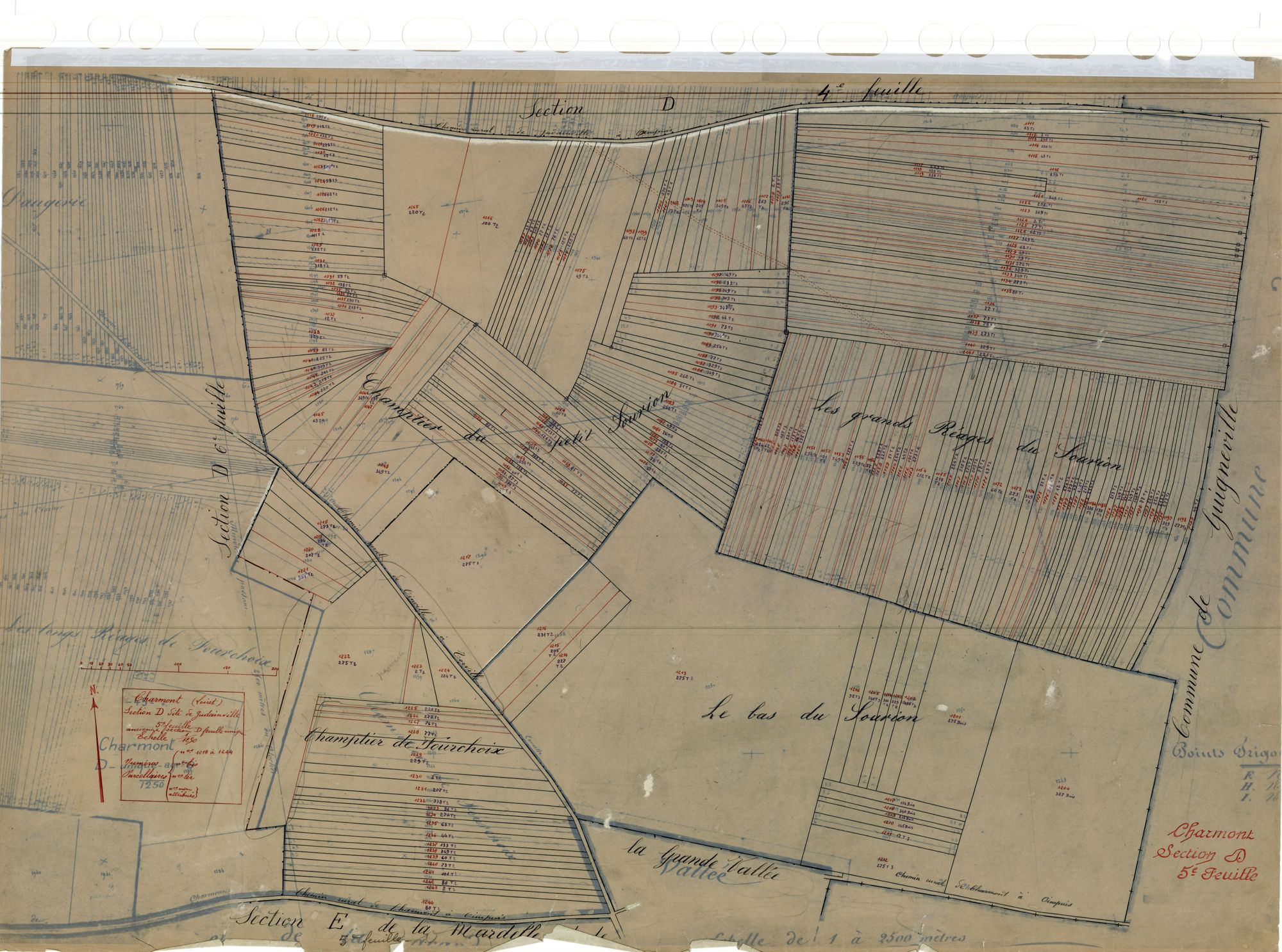 Charmont-en-Beauce - Sections