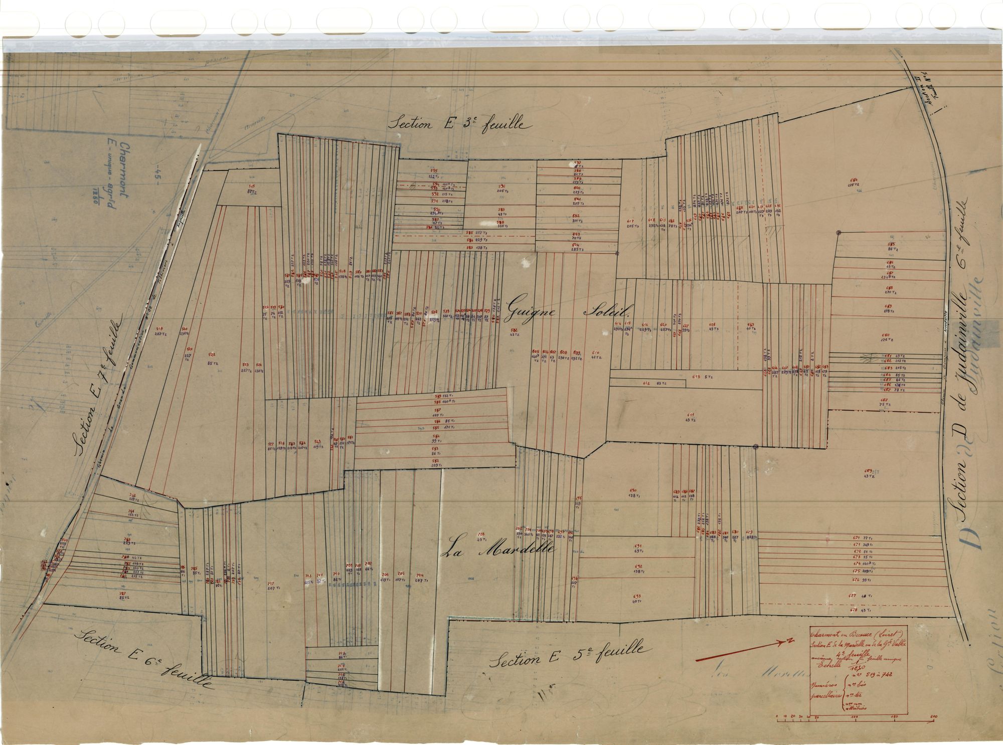 Charmont-en-Beauce - Sections