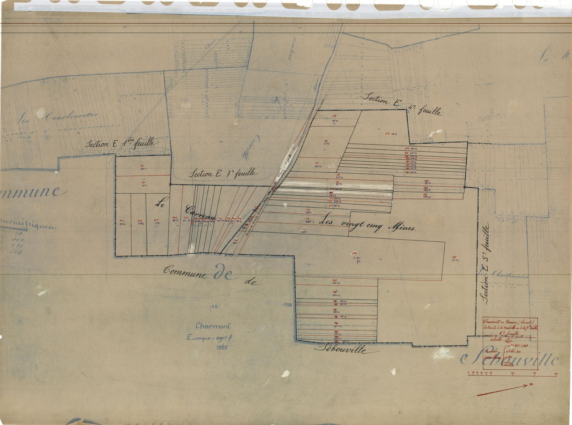 Charmont-en-Beauce - Sections
