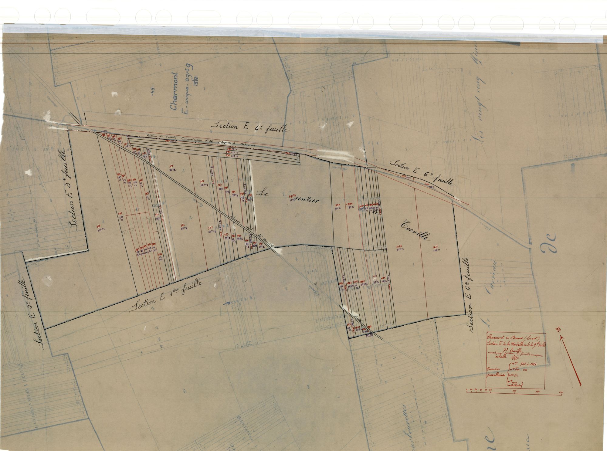Charmont-en-Beauce - Sections