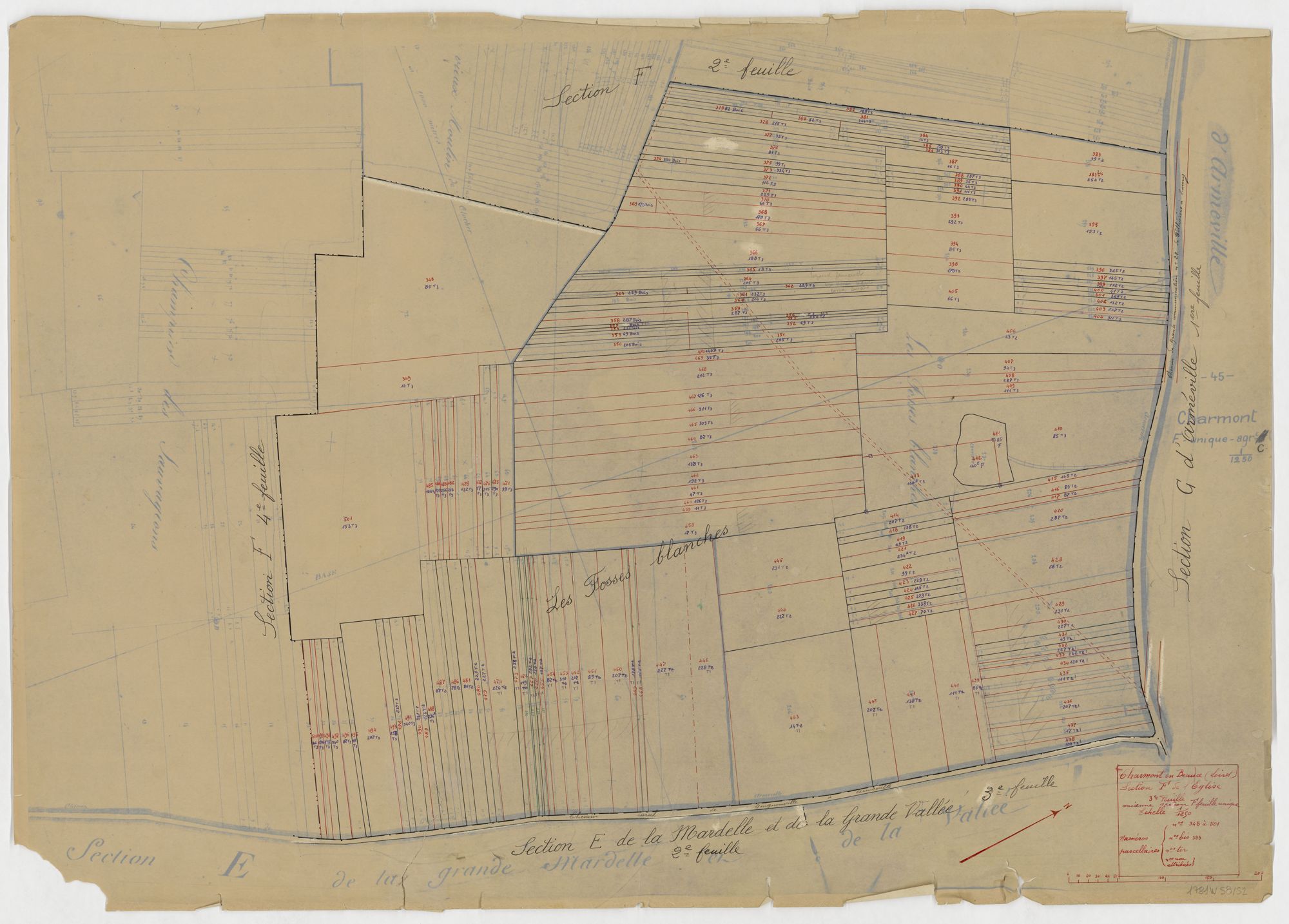 Charmont-en-Beauce - Sections