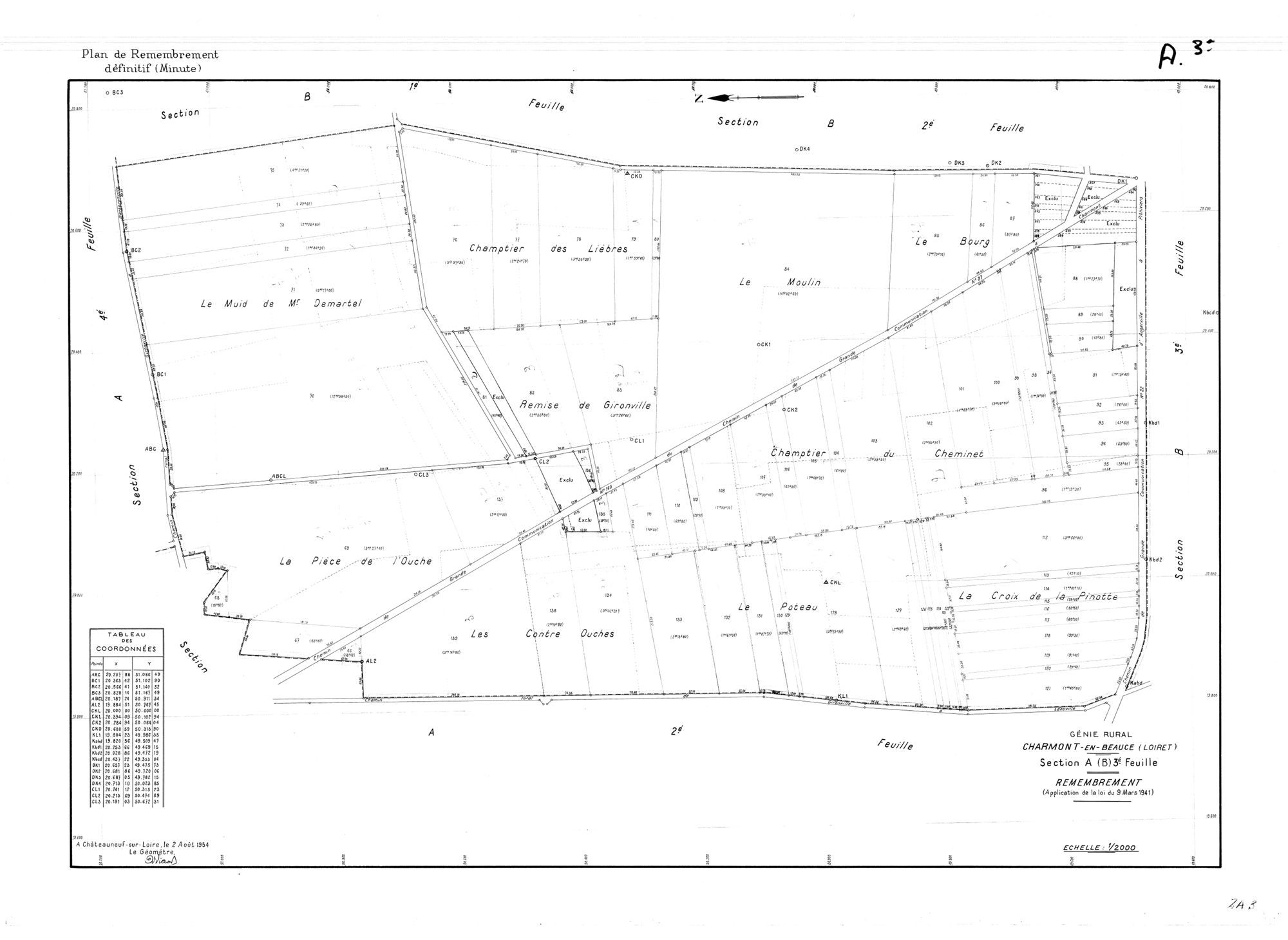 Charmont-en-Beauce - Sections
