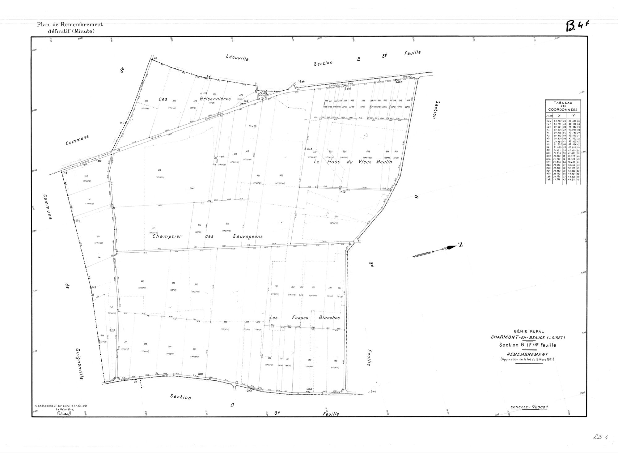 Charmont-en-Beauce - Sections