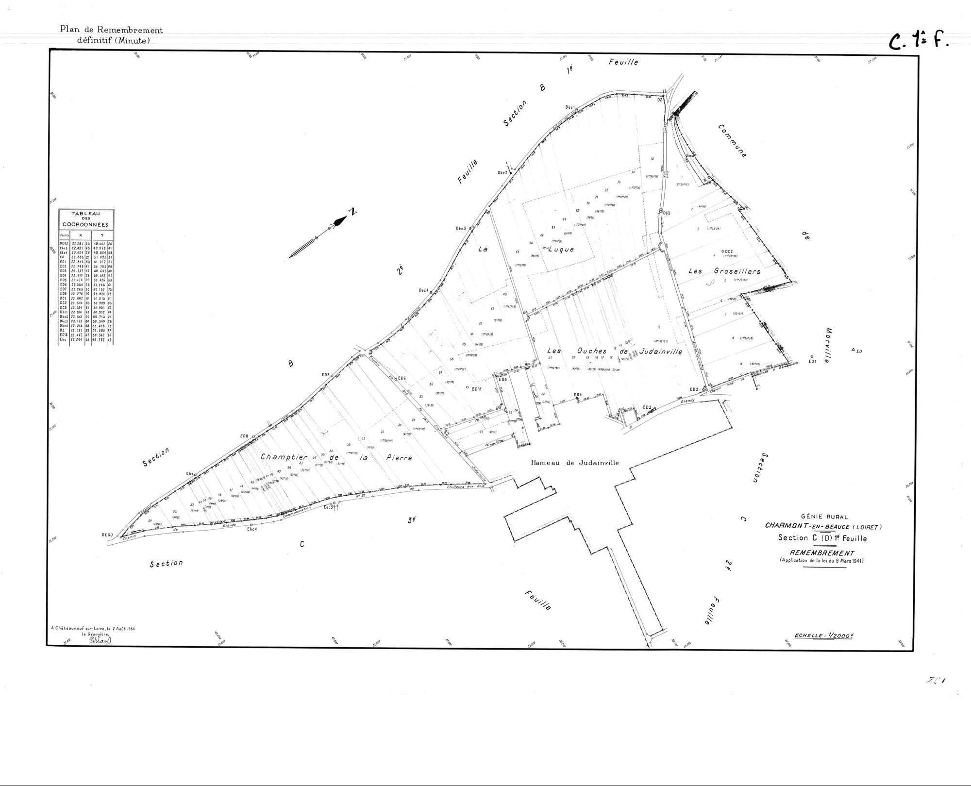 Charmont-en-Beauce - Sections