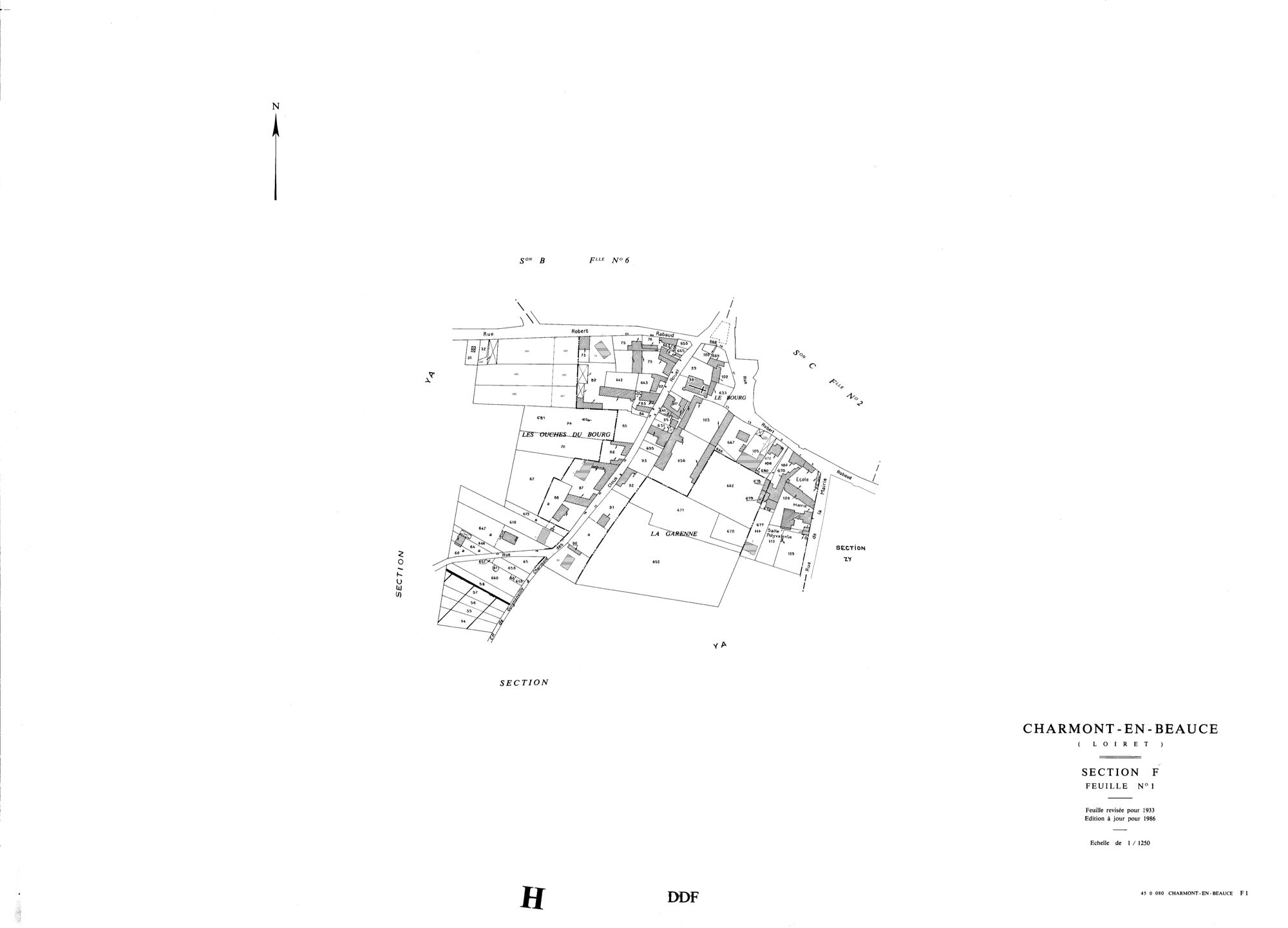 Charmont-en-Beauce - Sections