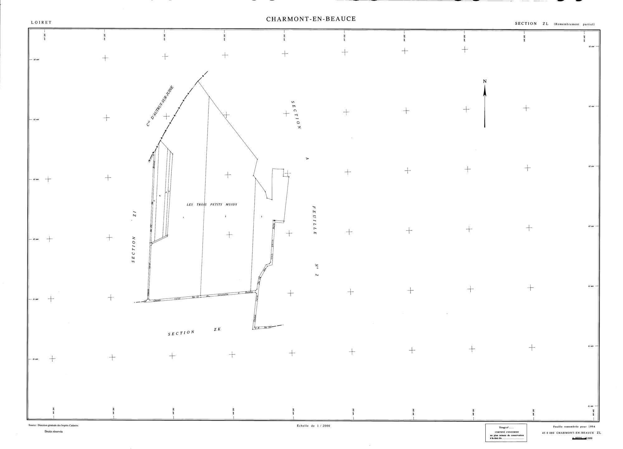 Charmont-en-Beauce - Sections