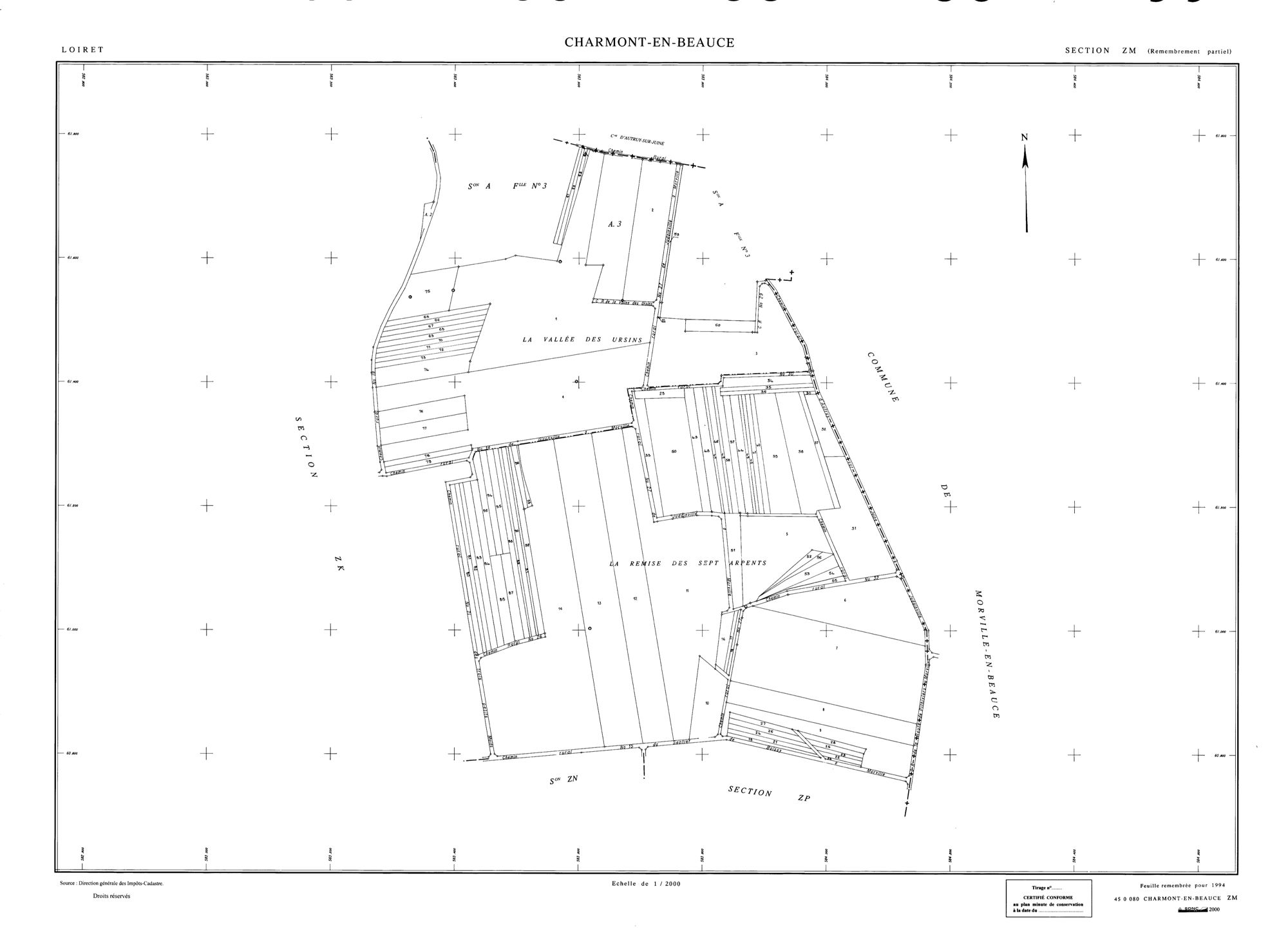 Charmont-en-Beauce - Sections