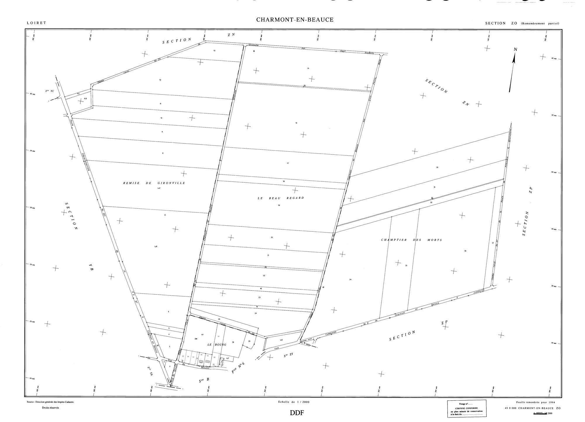 Charmont-en-Beauce - Sections