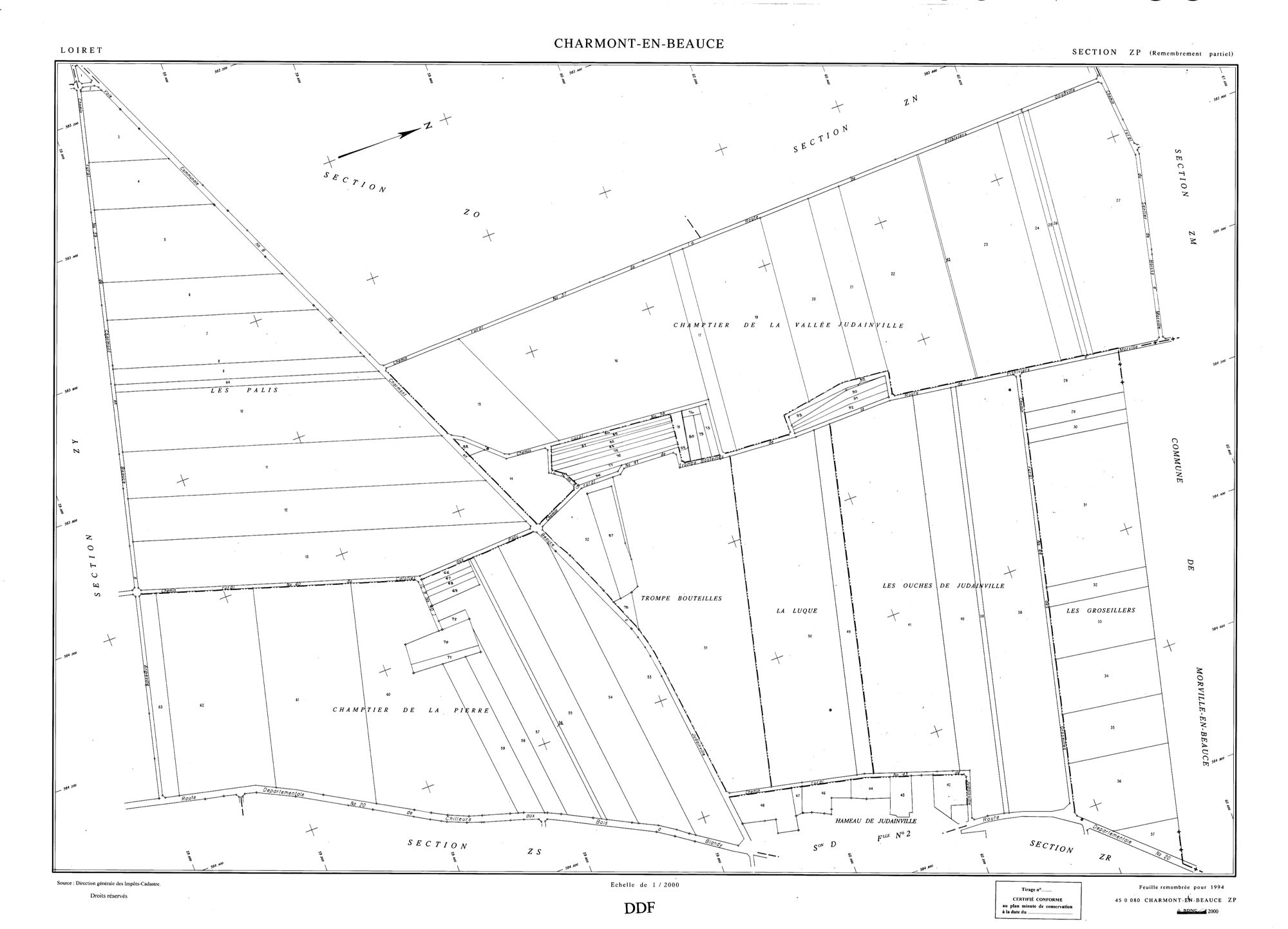 Charmont-en-Beauce - Sections