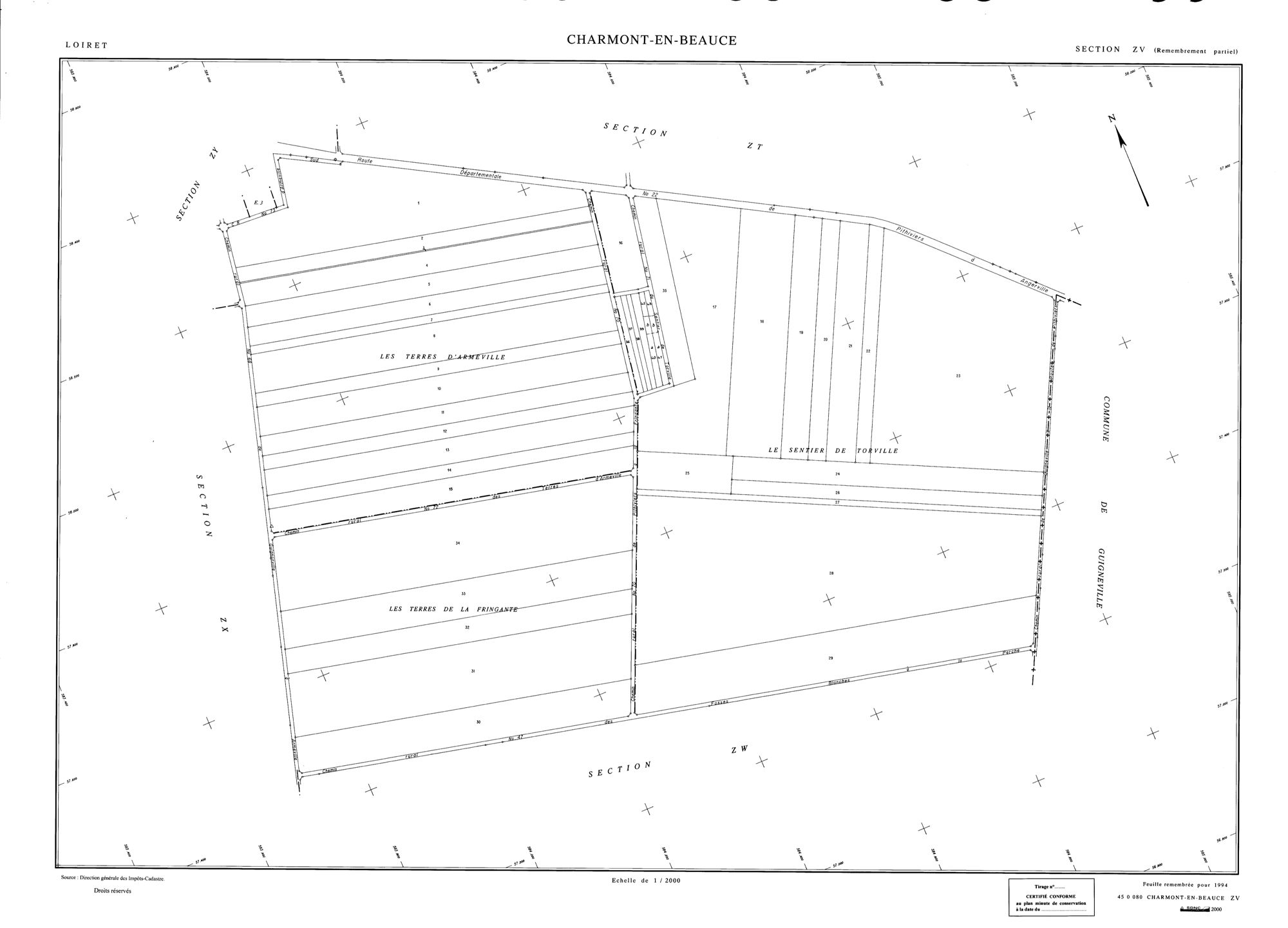Charmont-en-Beauce - Sections