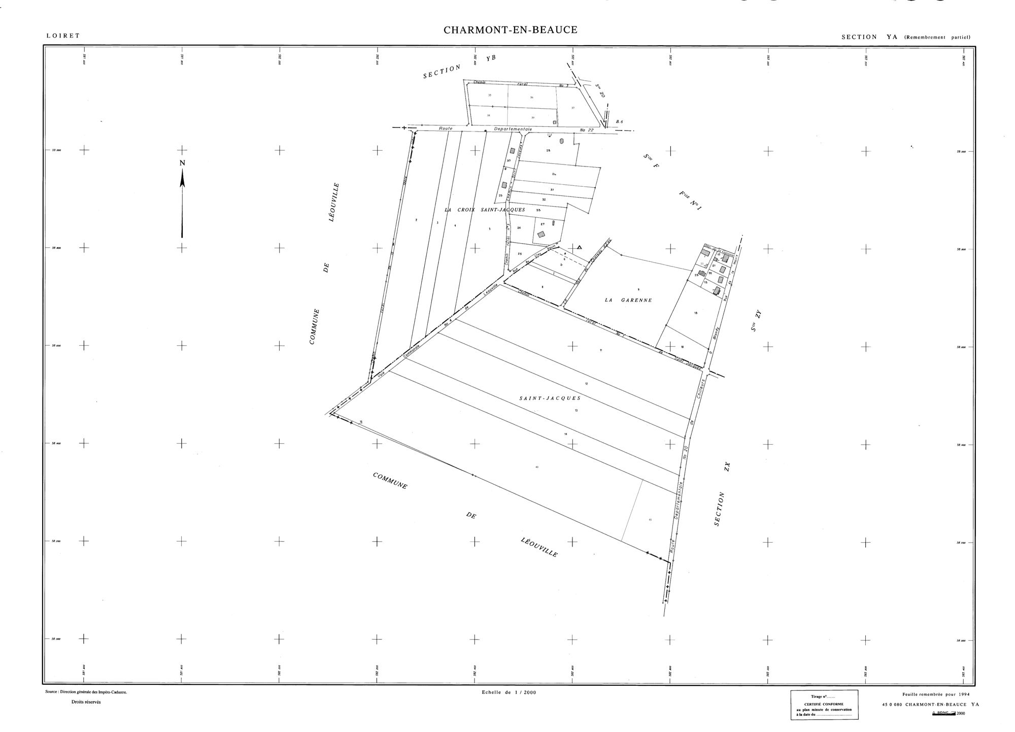 Charmont-en-Beauce - Sections