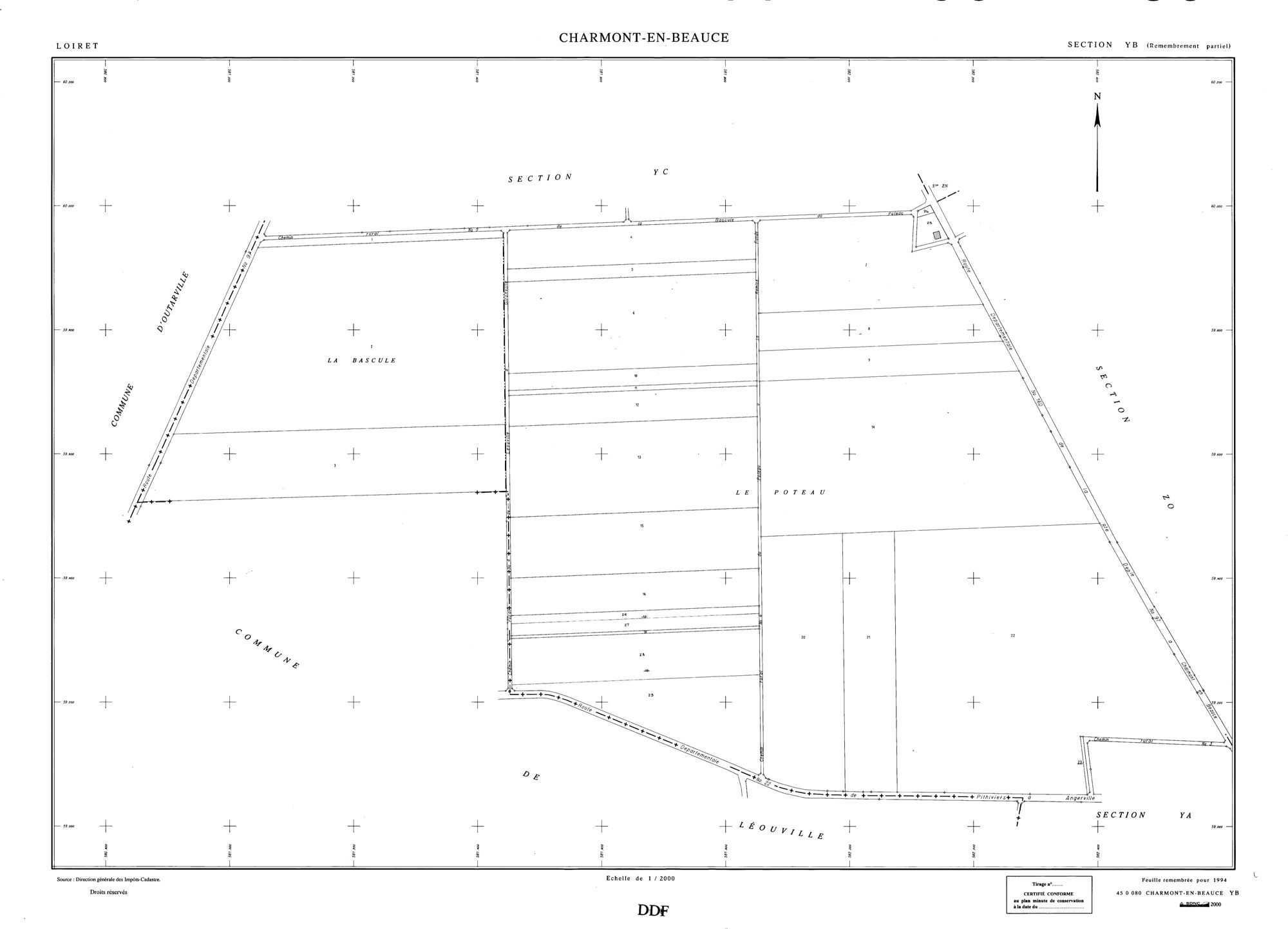 Charmont-en-Beauce - Sections