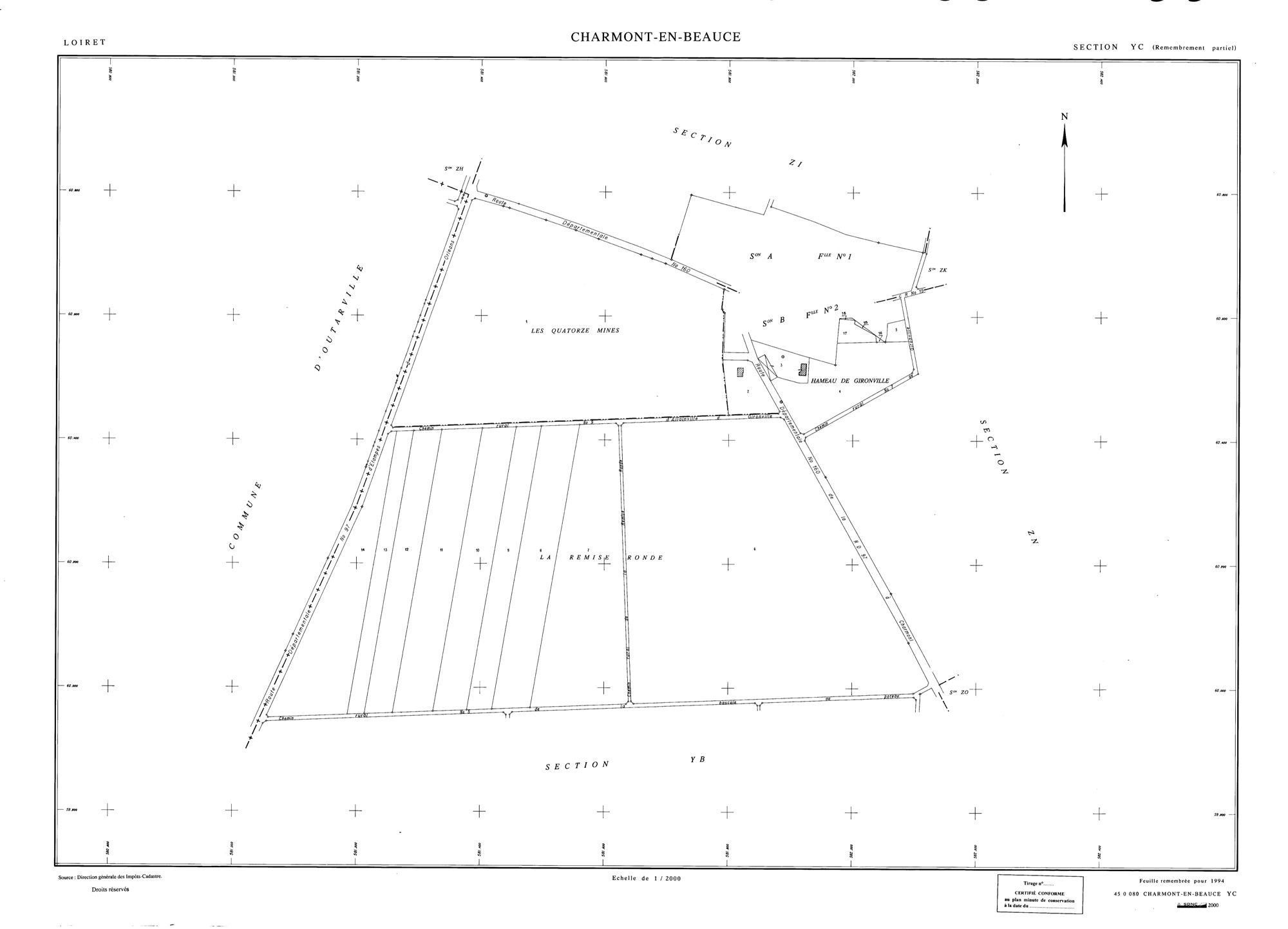 Charmont-en-Beauce - Sections