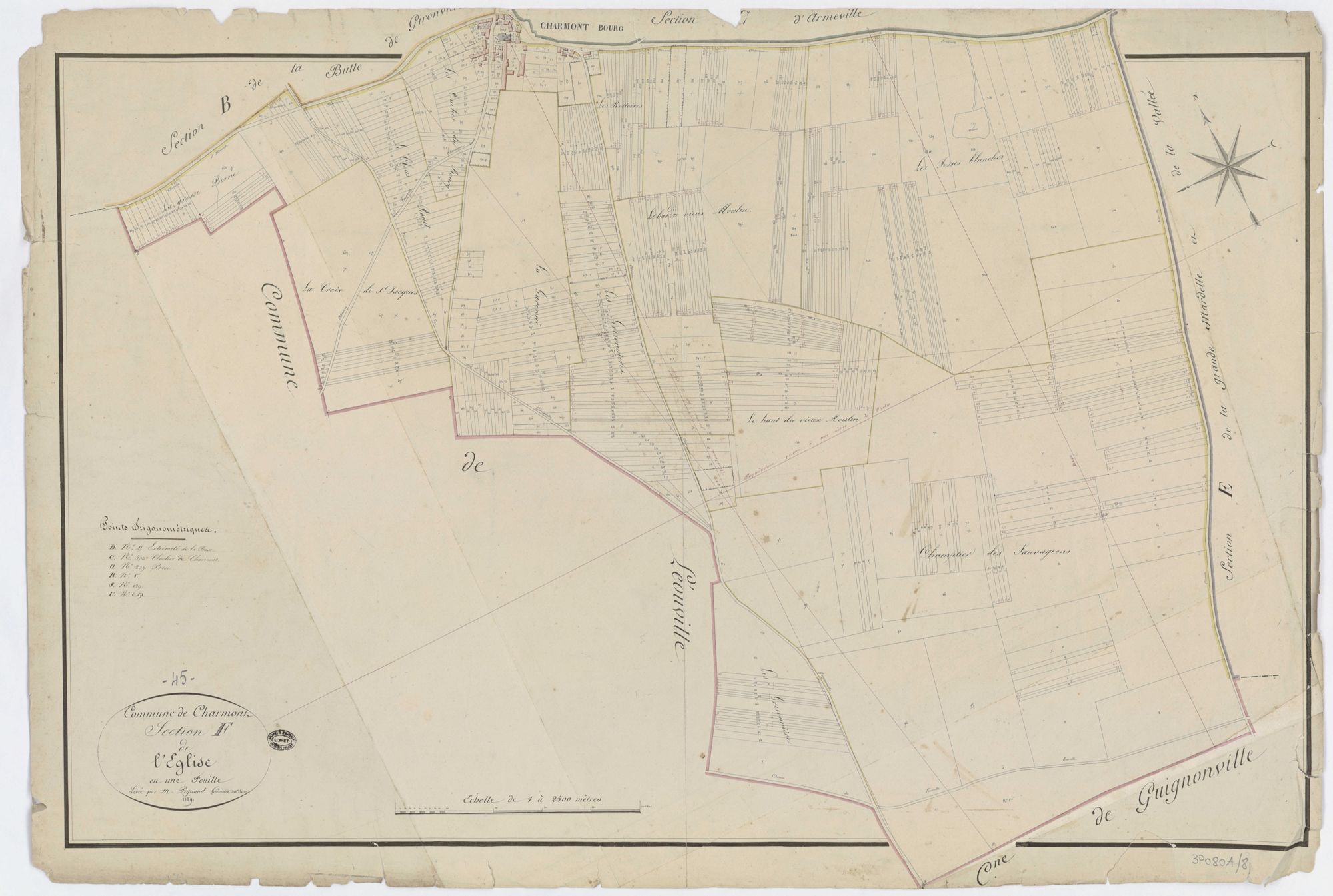 Charmont-en-Beauce - Sections
