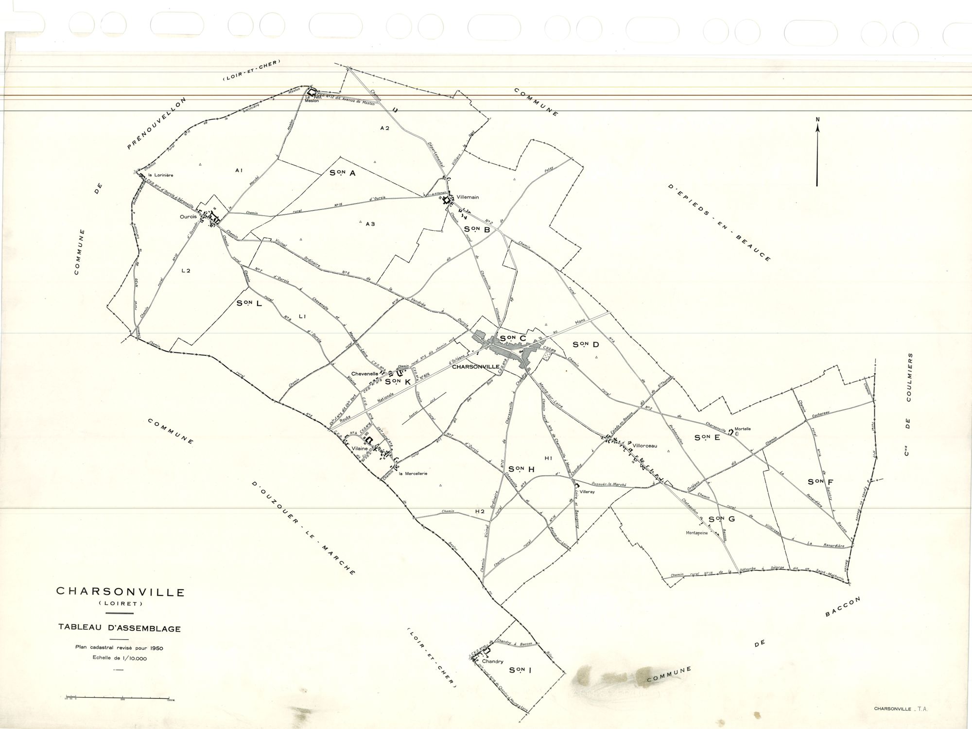 Charsonville - Tableau d'assemblage