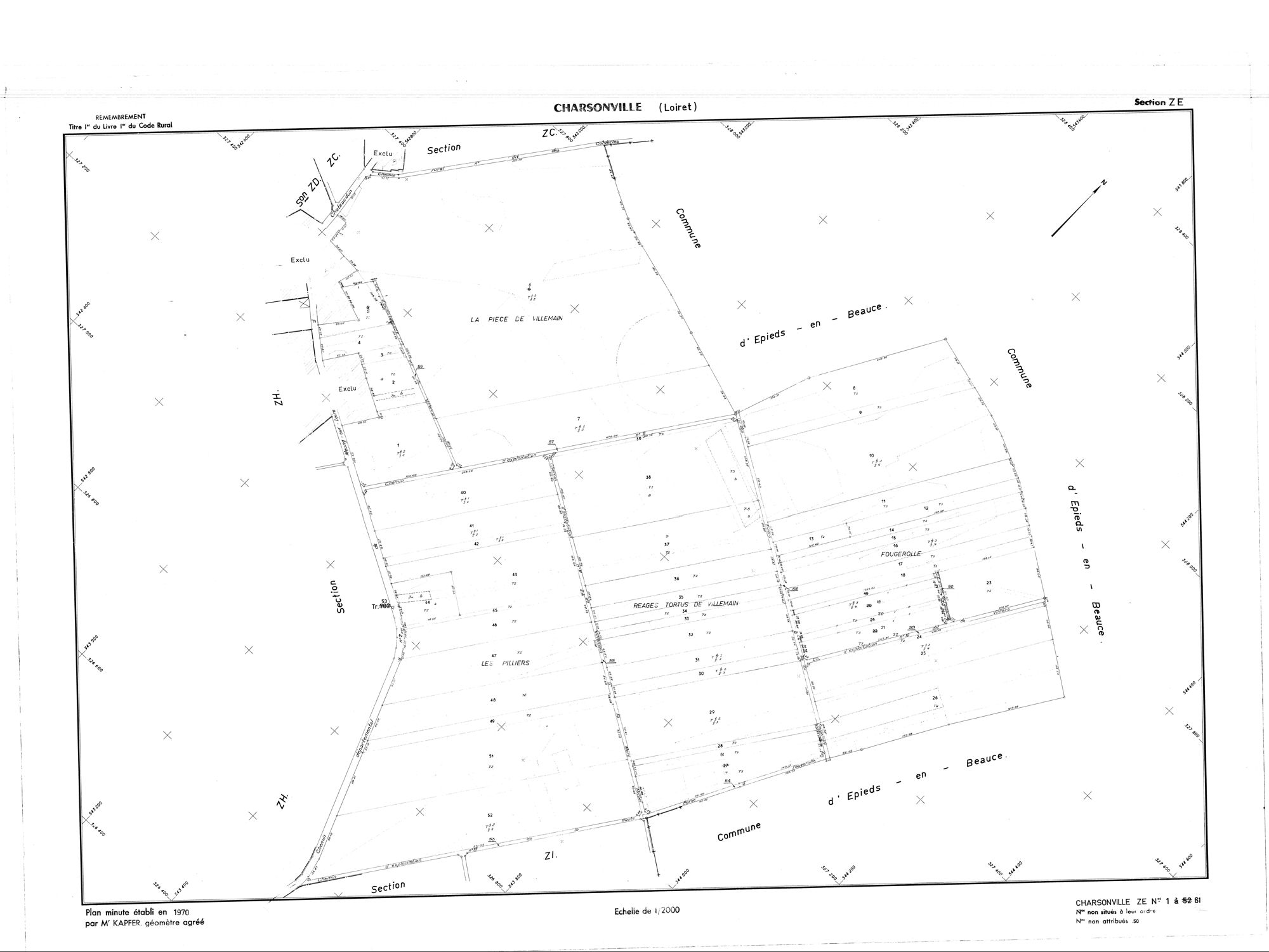 Charsonville - Sections